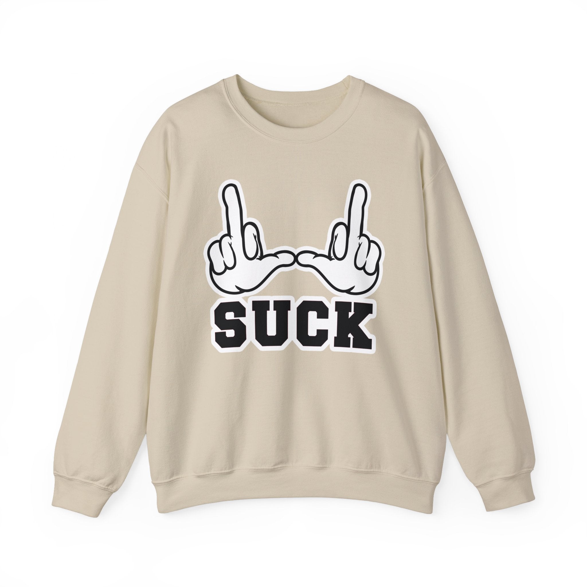 "U Suck” White & Black Design