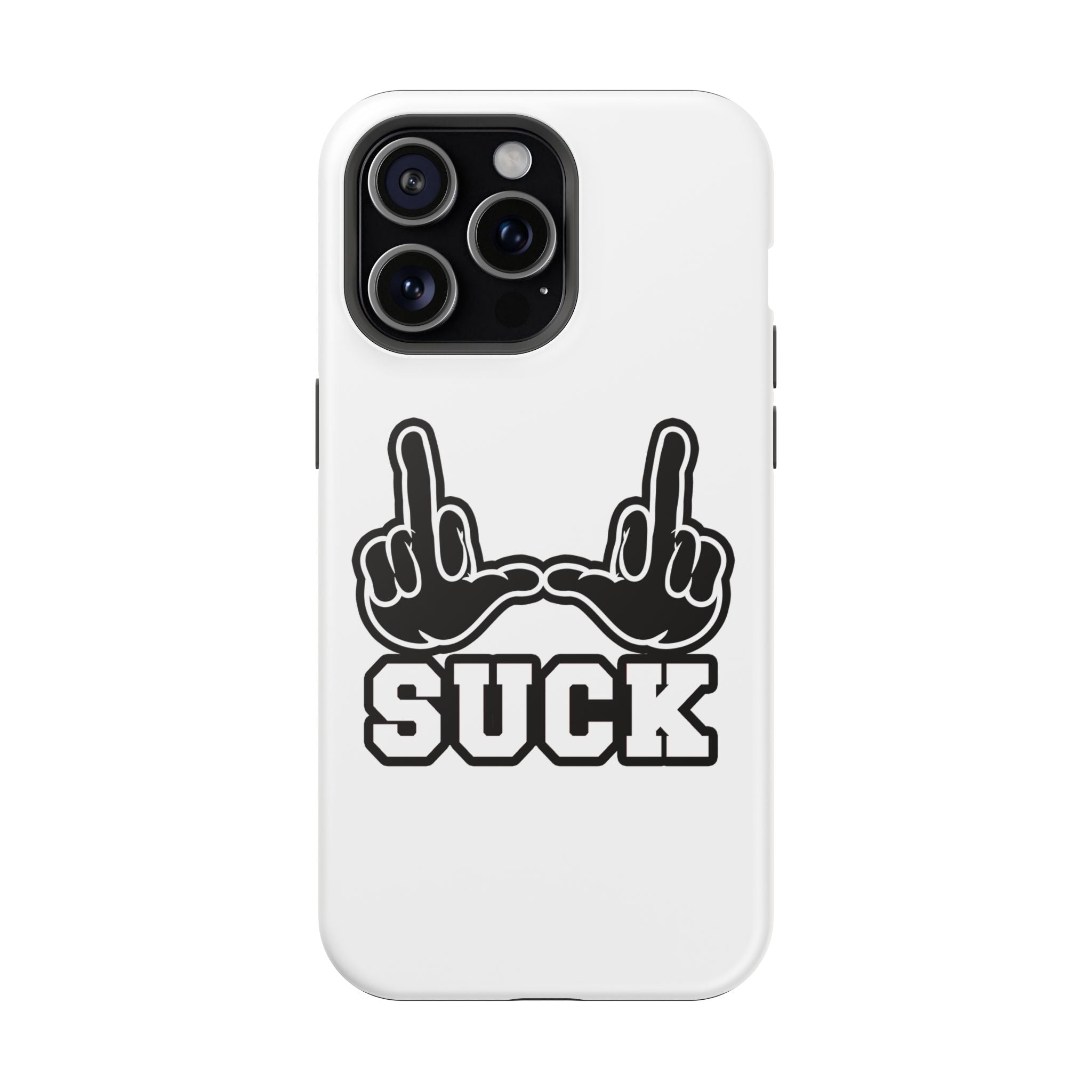 "U Suck” Black & White Design