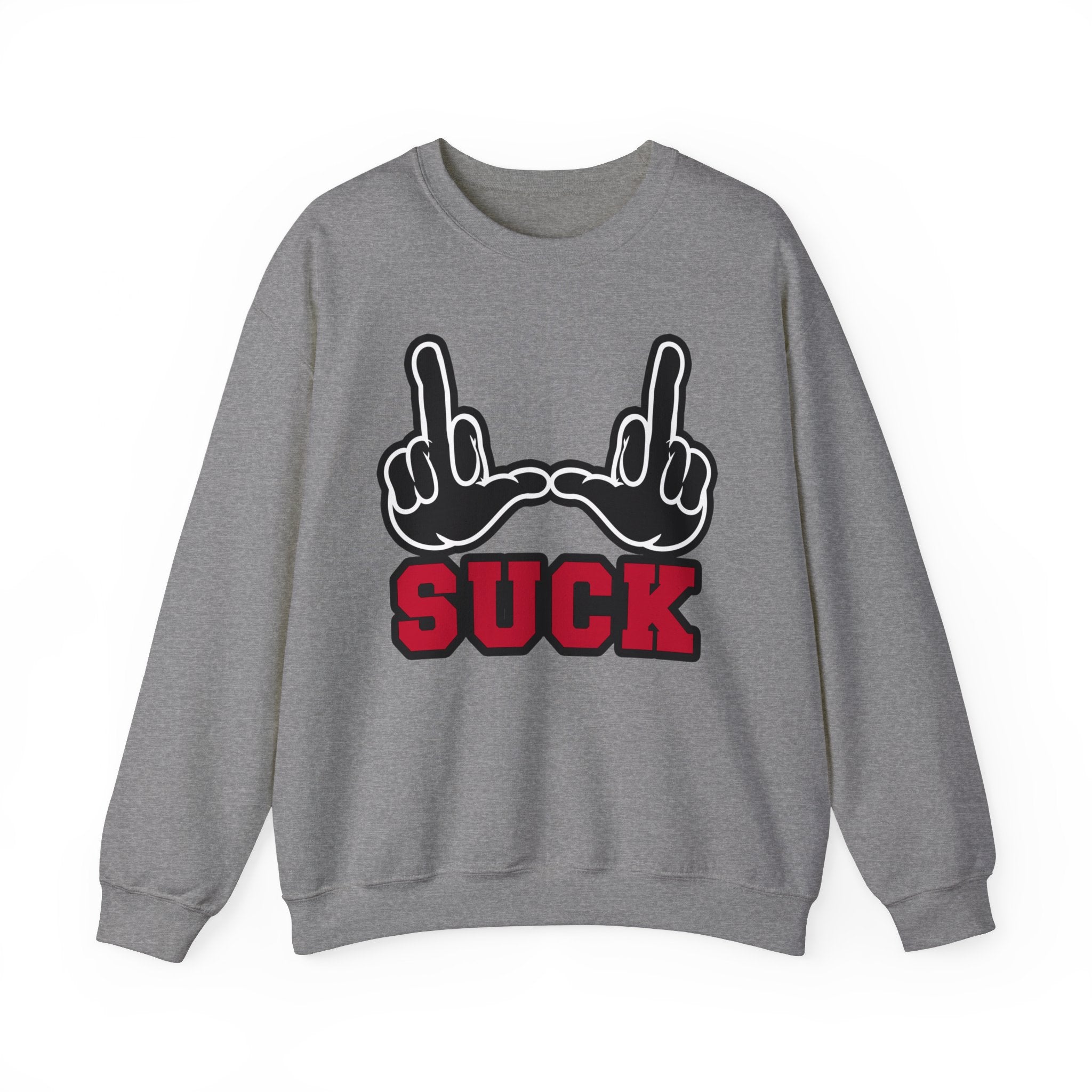 "U Suck" Black & Red Design