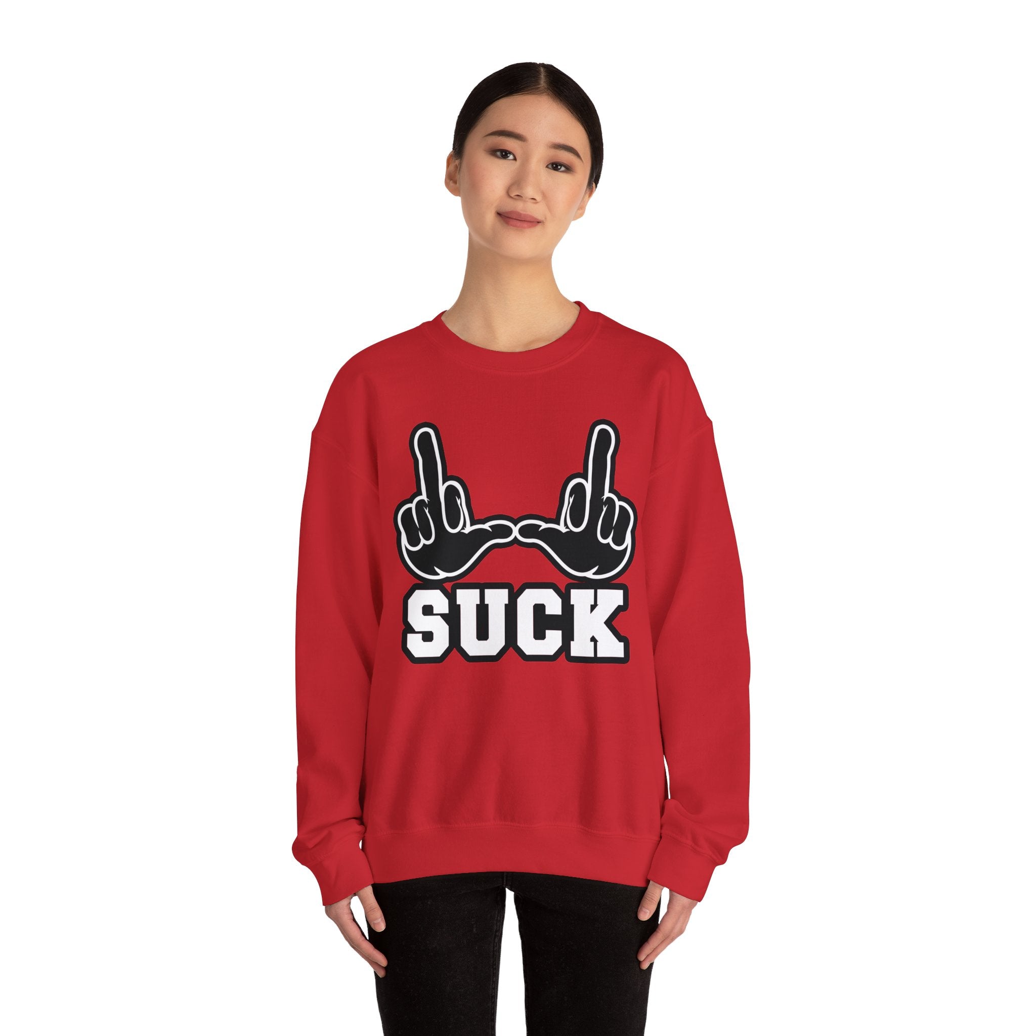 "U Suck” Black & White Design