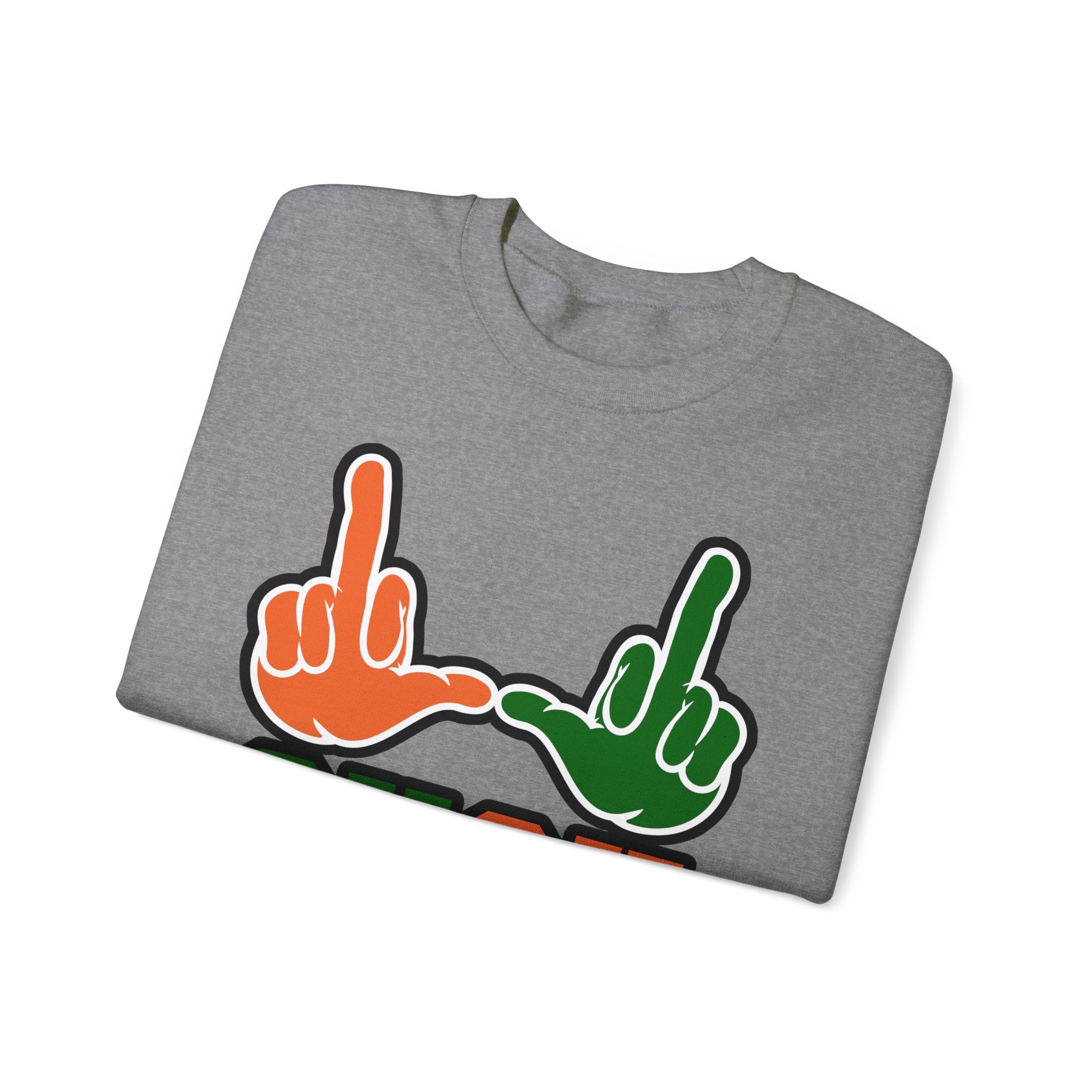 "U Suck“ Orange & Green Design