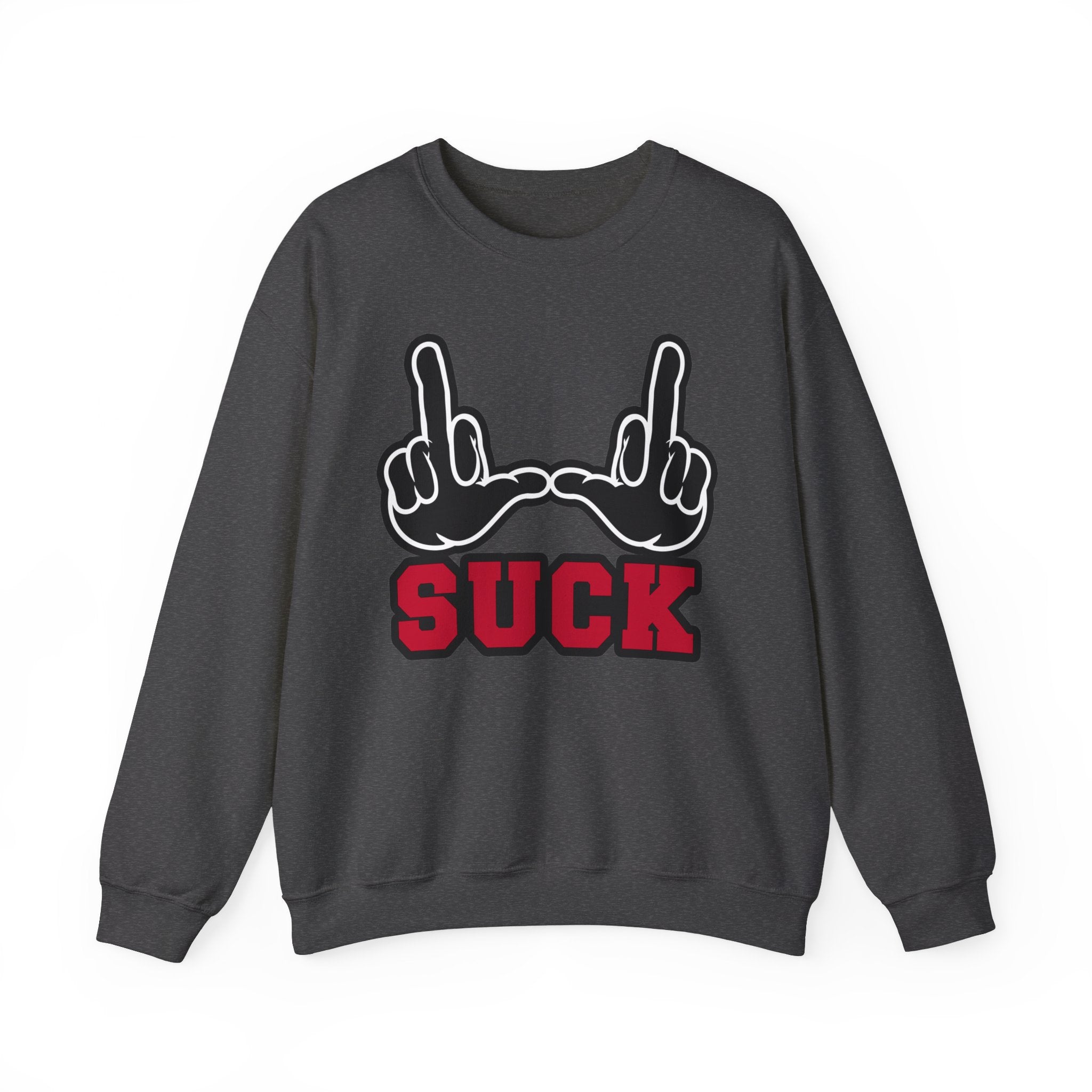 "U Suck" Black & Red Design