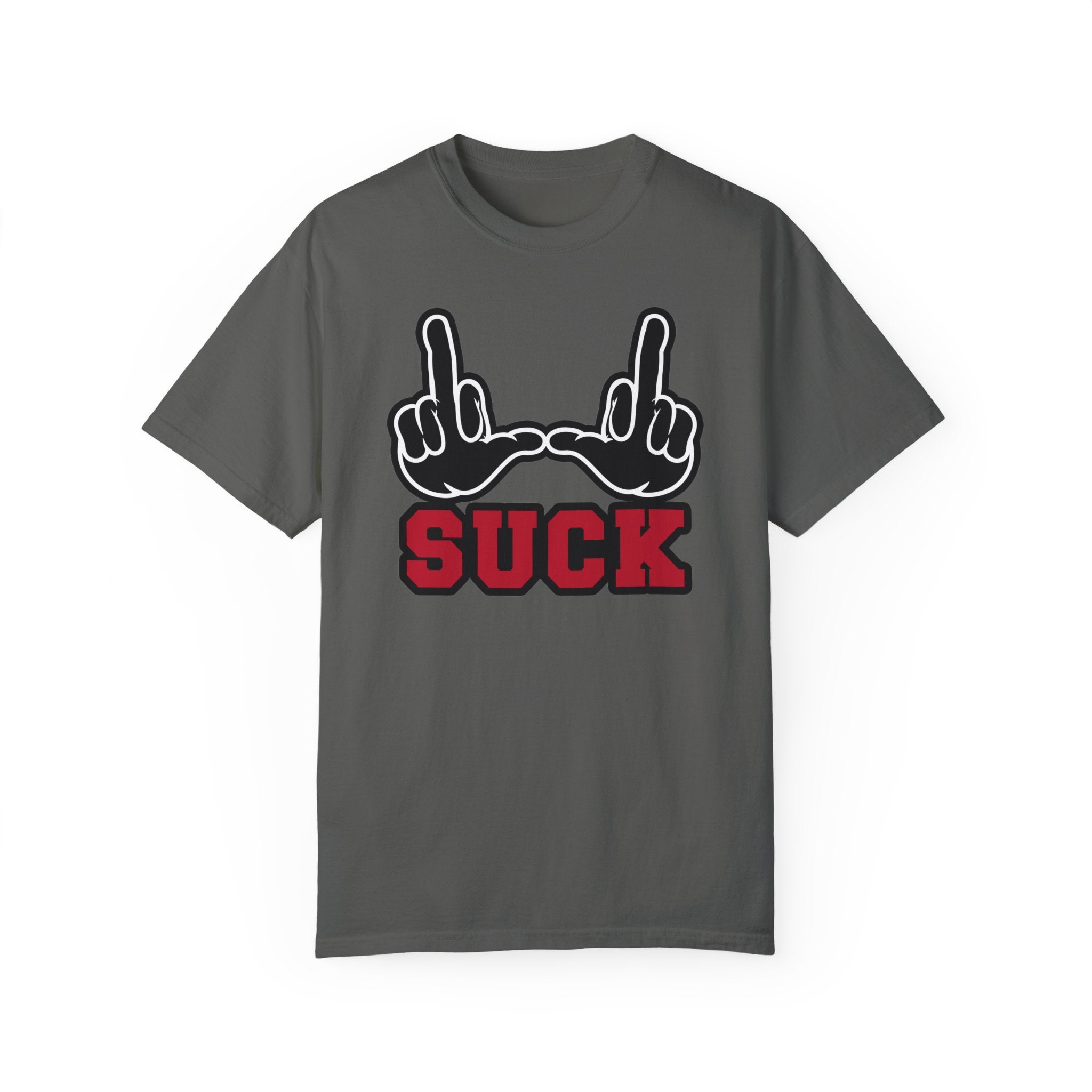 "U Suck" Black & Red Design