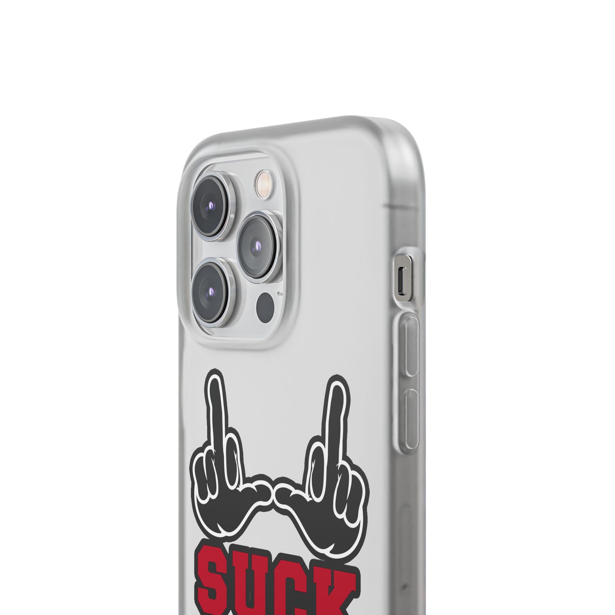 "U Suck" Black & Red Design Flex Case