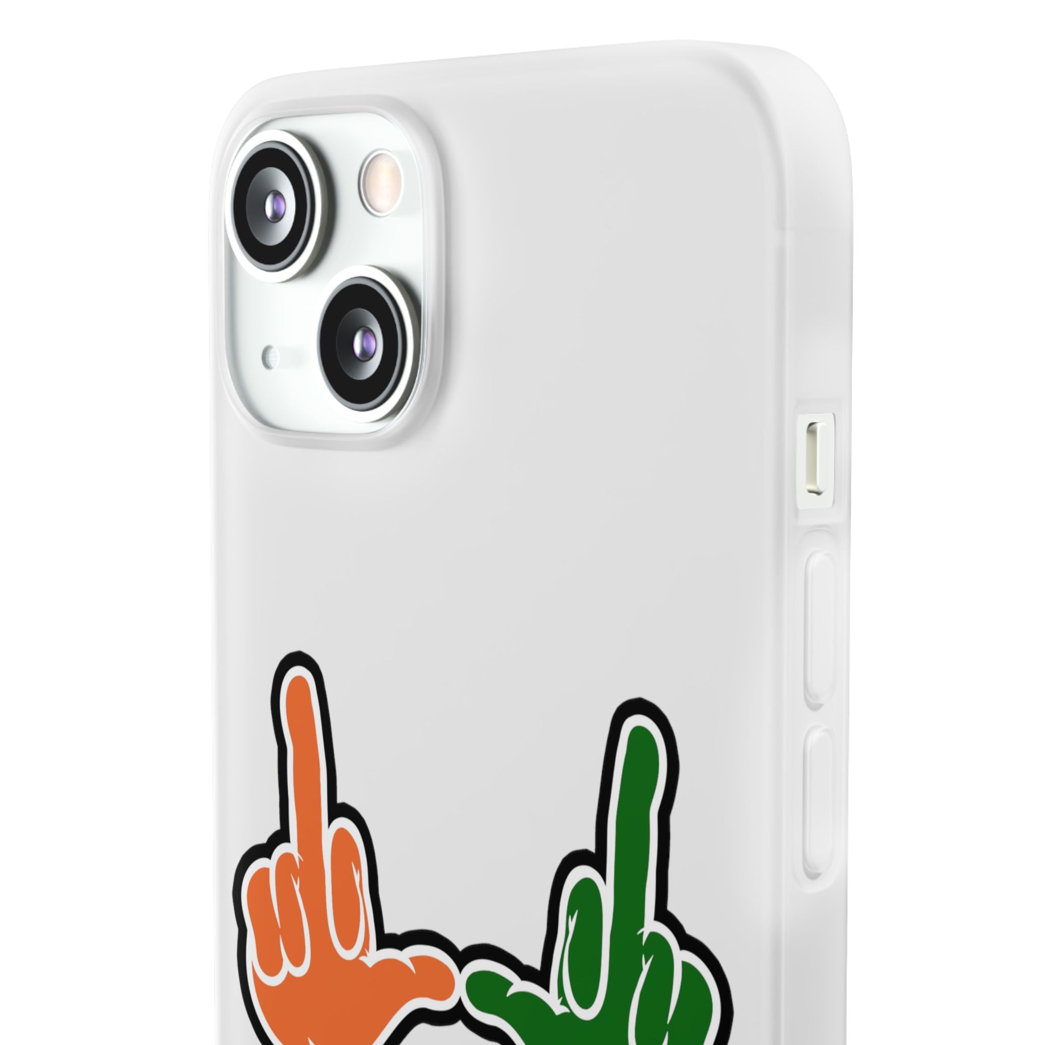 "U Suck“ Orange & Green Design Flex Case