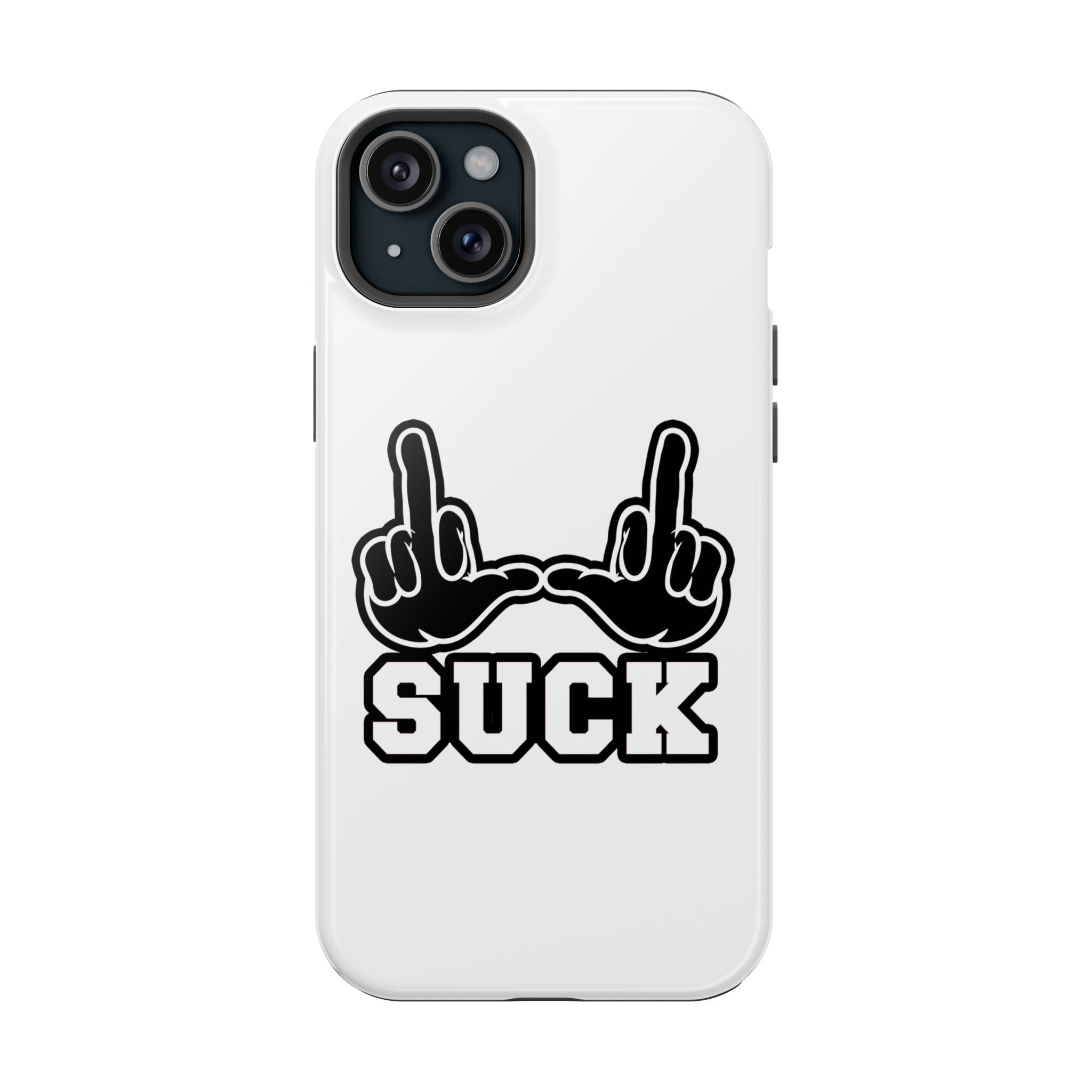 "U Suck” Black & White Design