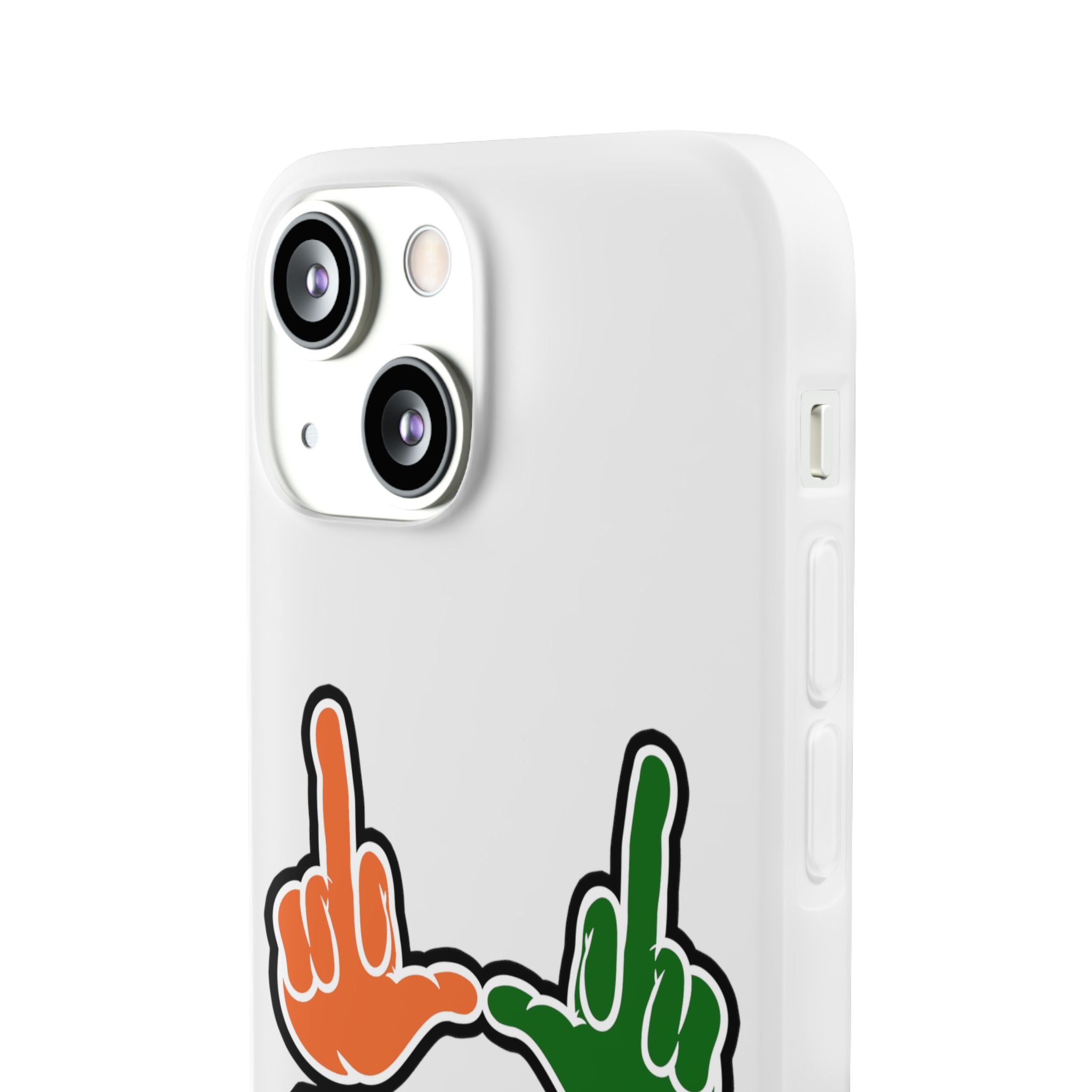 "U Suck“ Orange & Green Design Flex Case