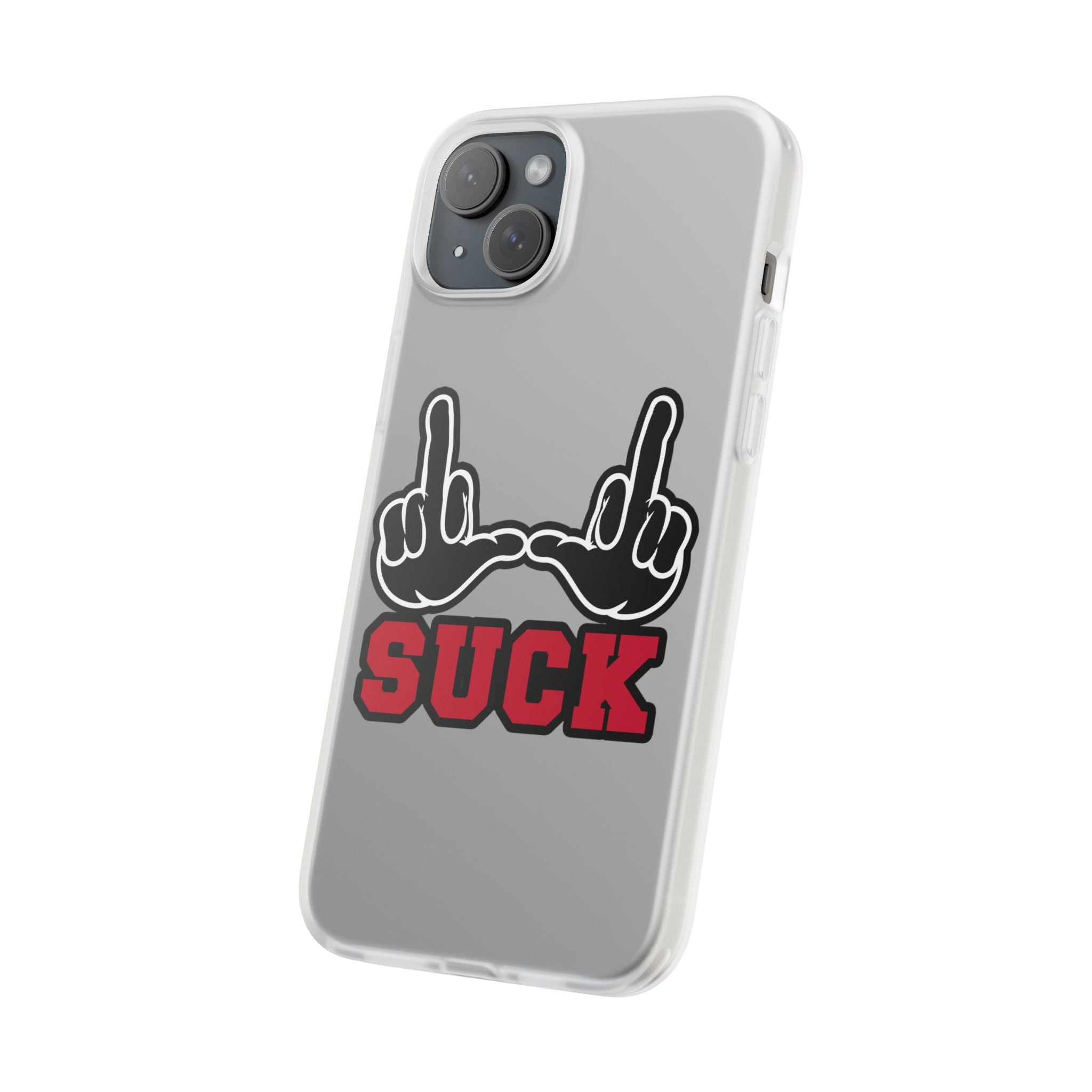 "U Suck" Black & Red Design Flex Case