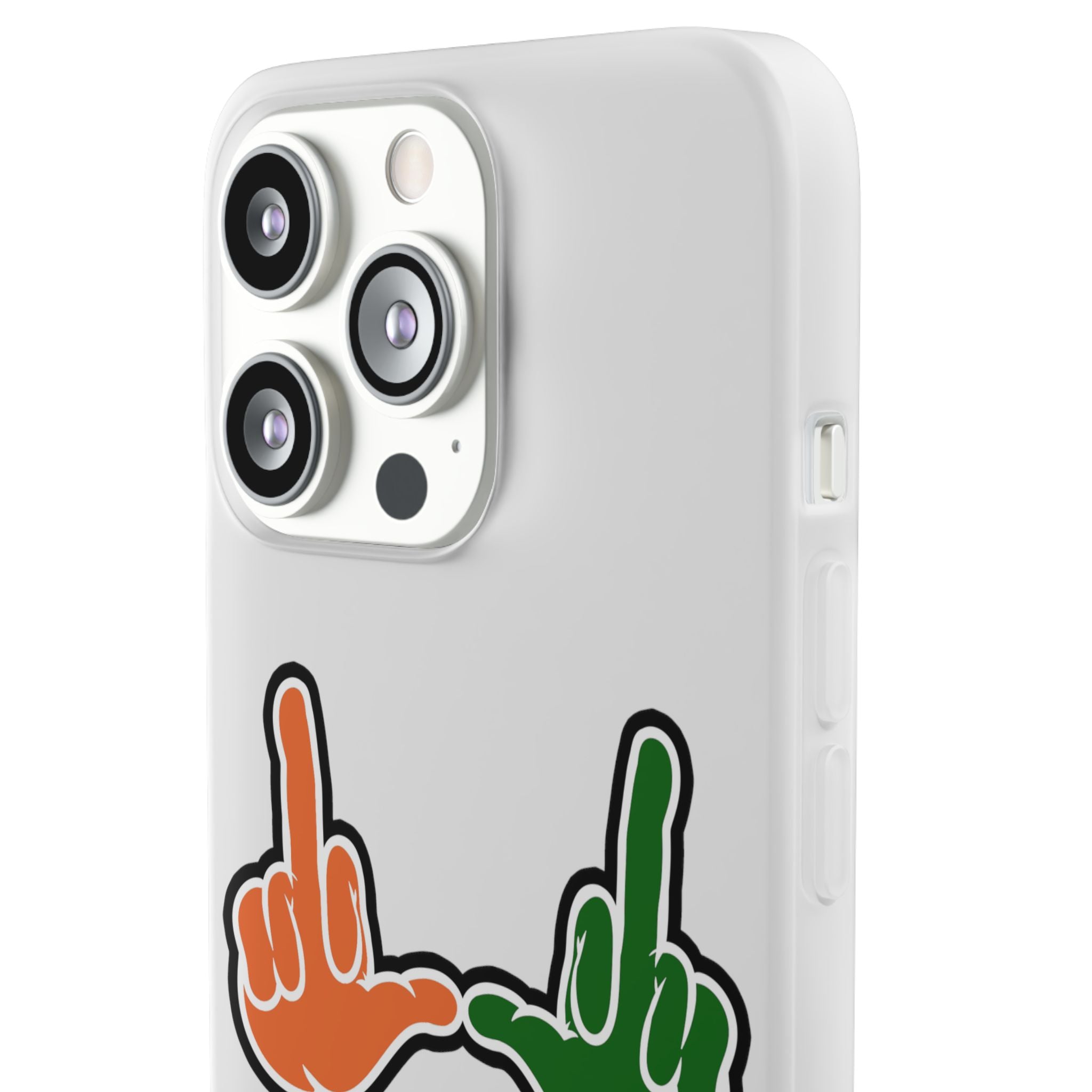 "U Suck“ Orange & Green Design Flex Case