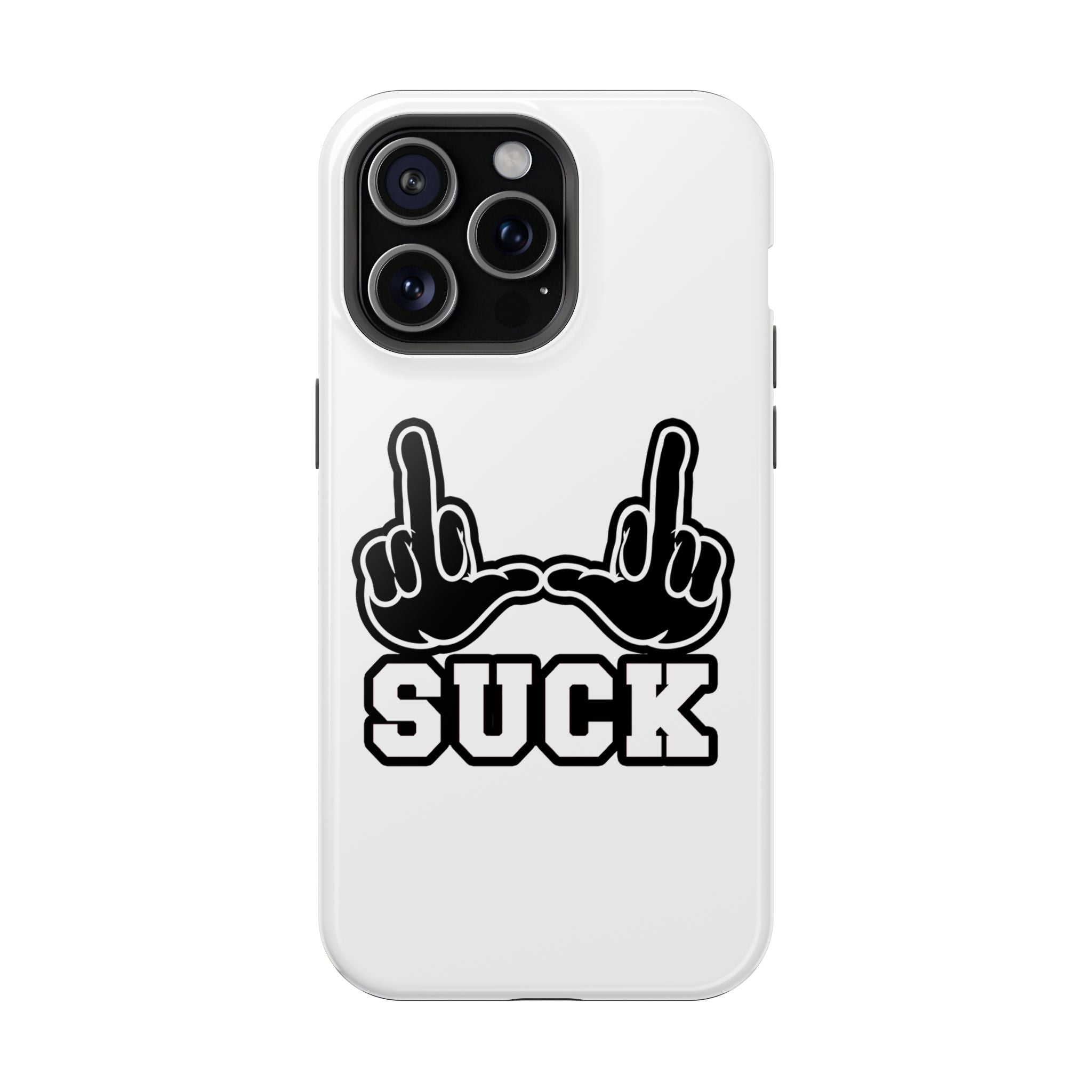 "U Suck” Black & White Design