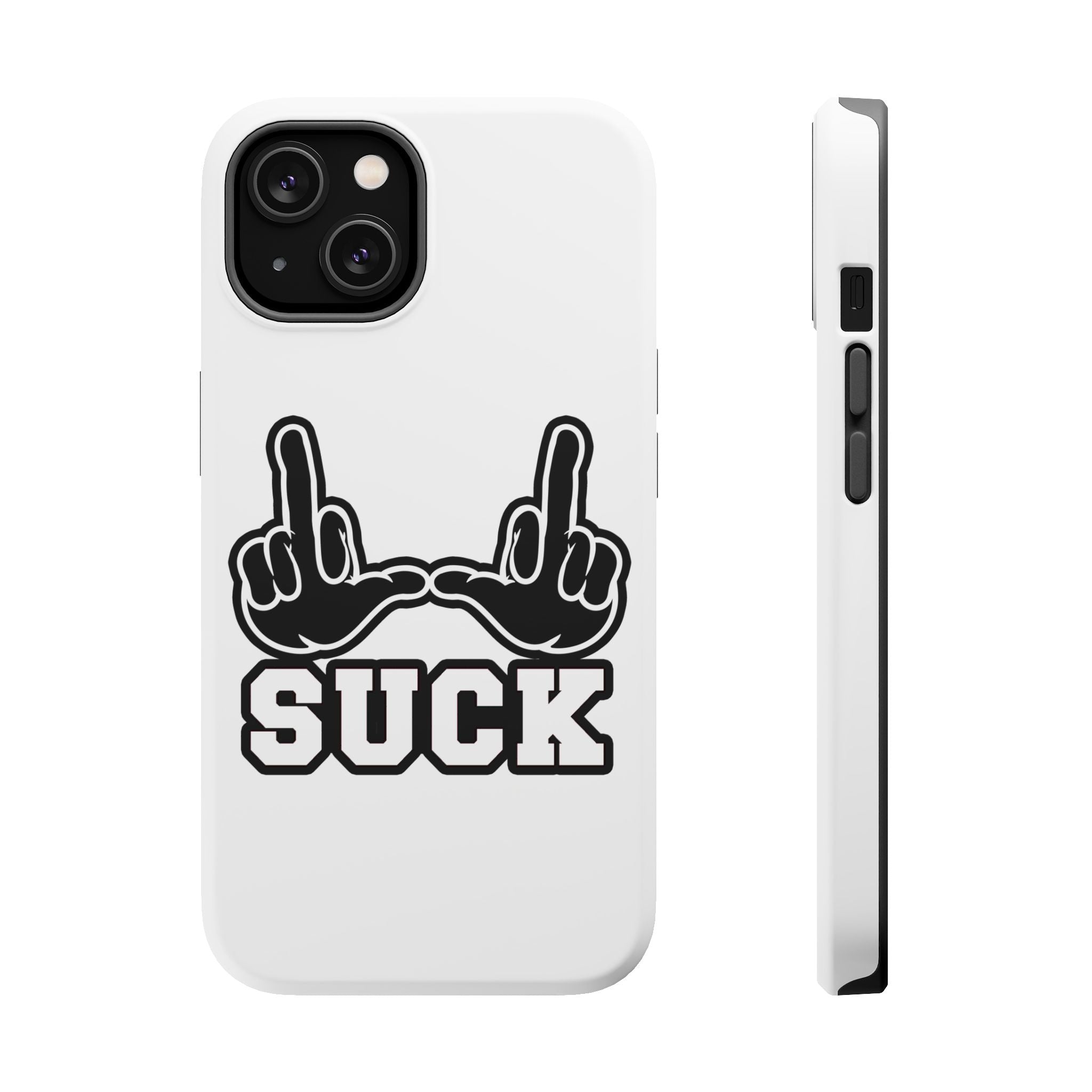 "U Suck” Black & White Design