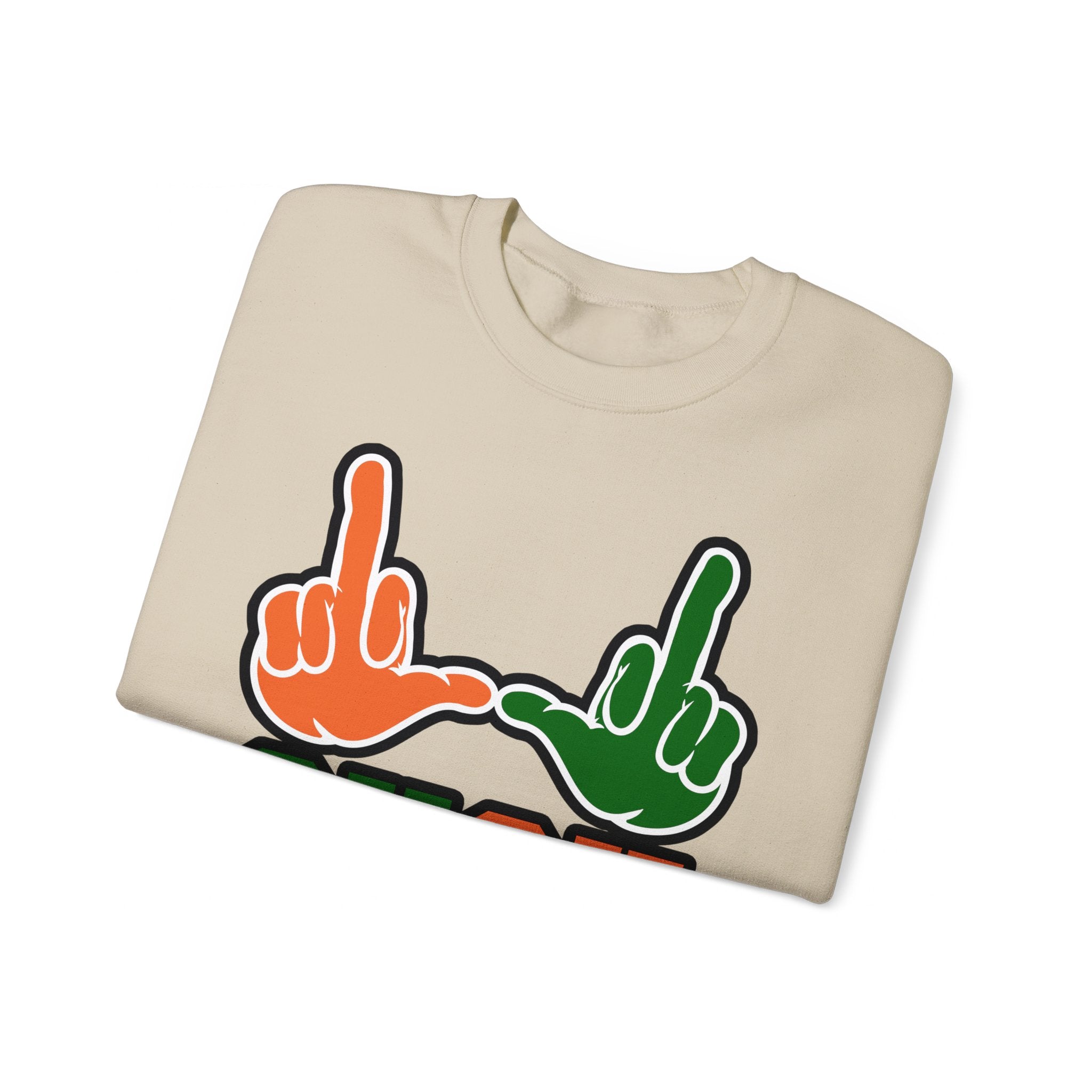 "U Suck“ Orange & Green Design