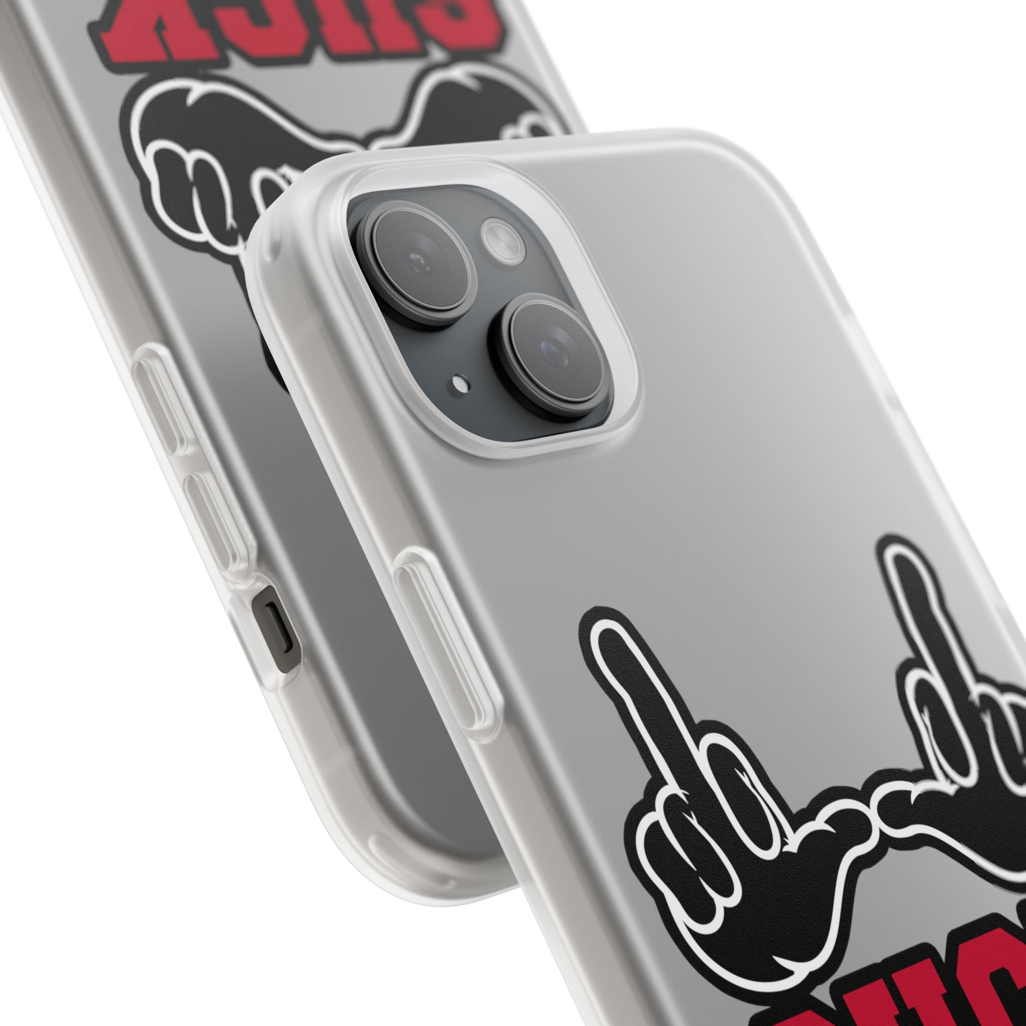 "U Suck" Black & Red Design Flex Case