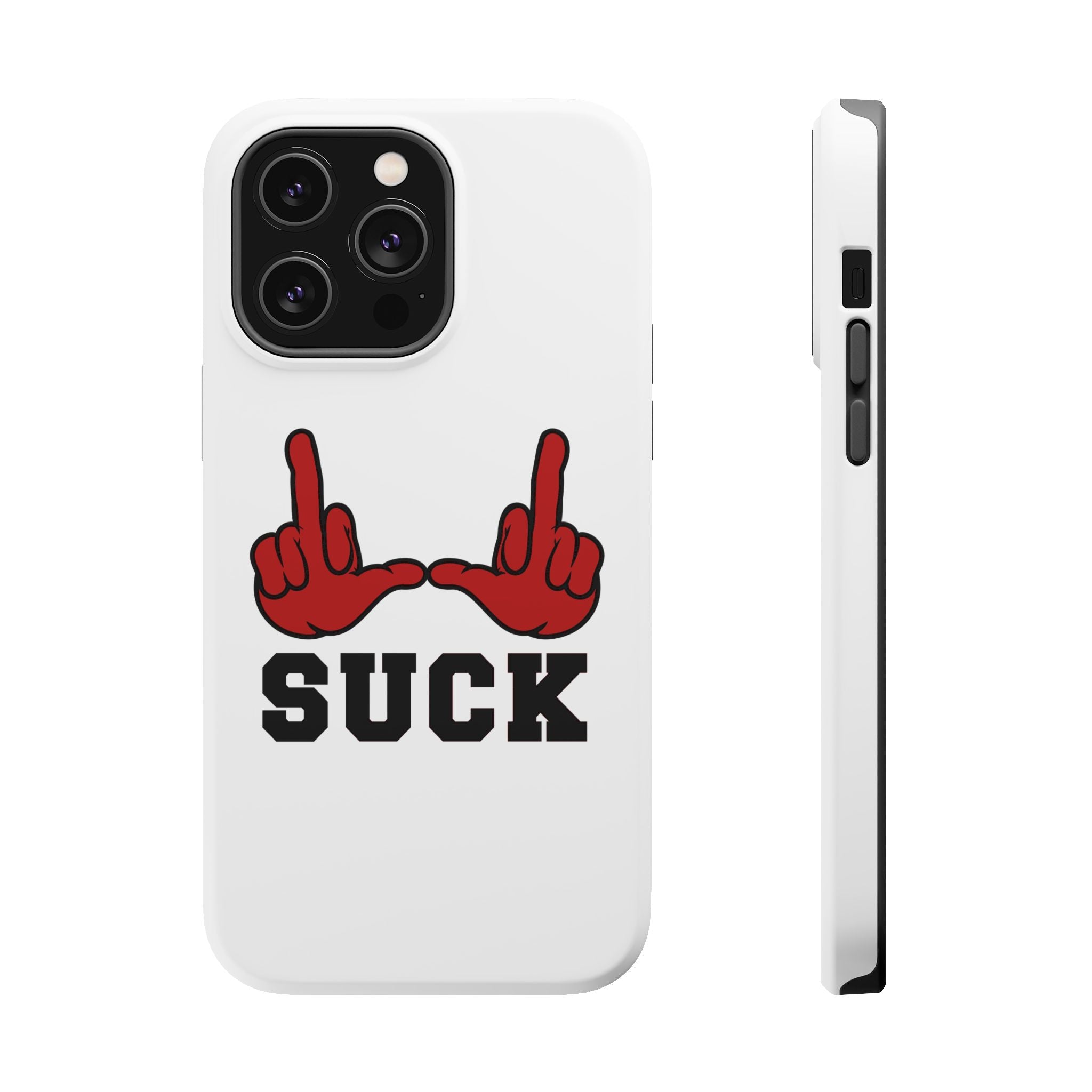 "U Suck” Red & Black Design