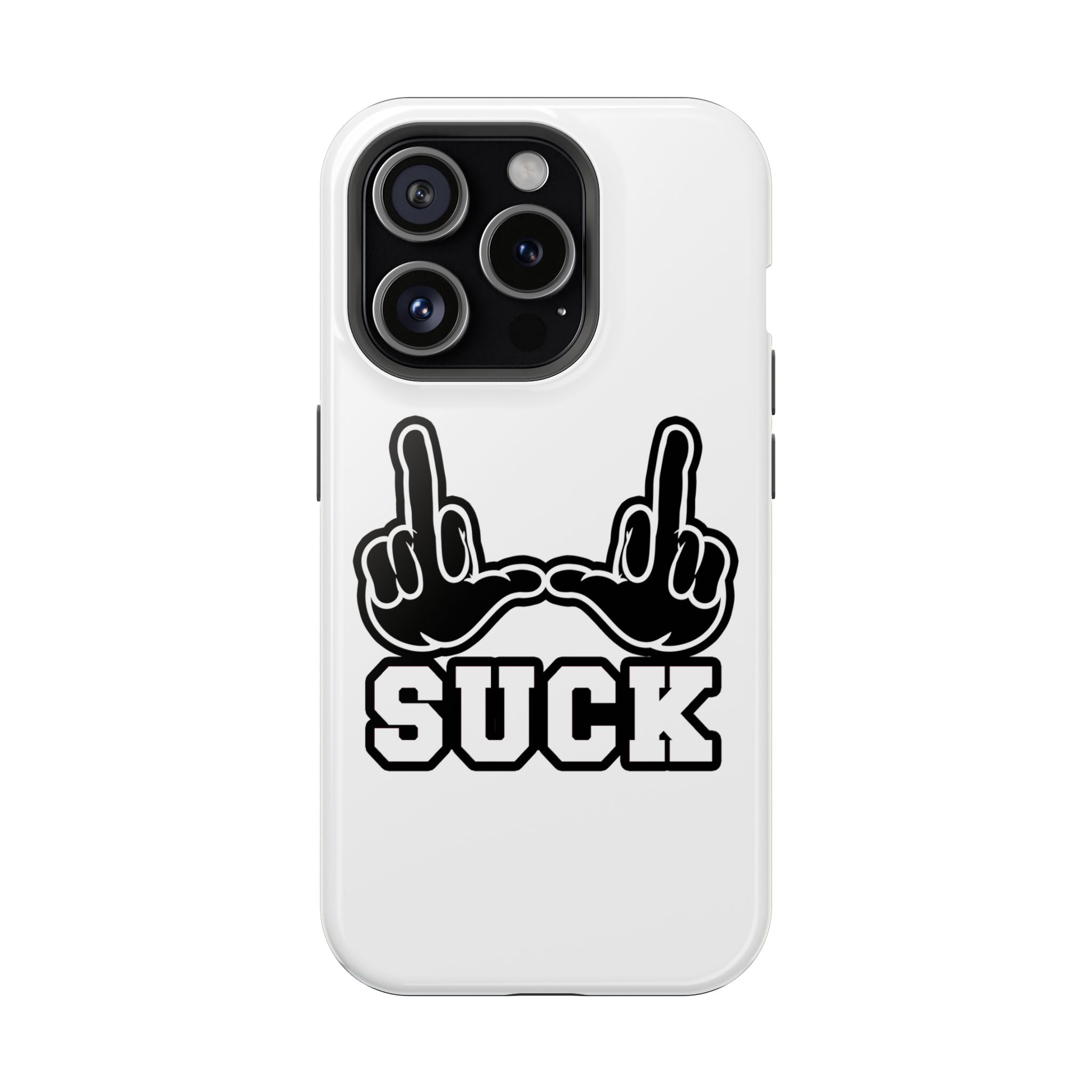 "U Suck” Black & White Design