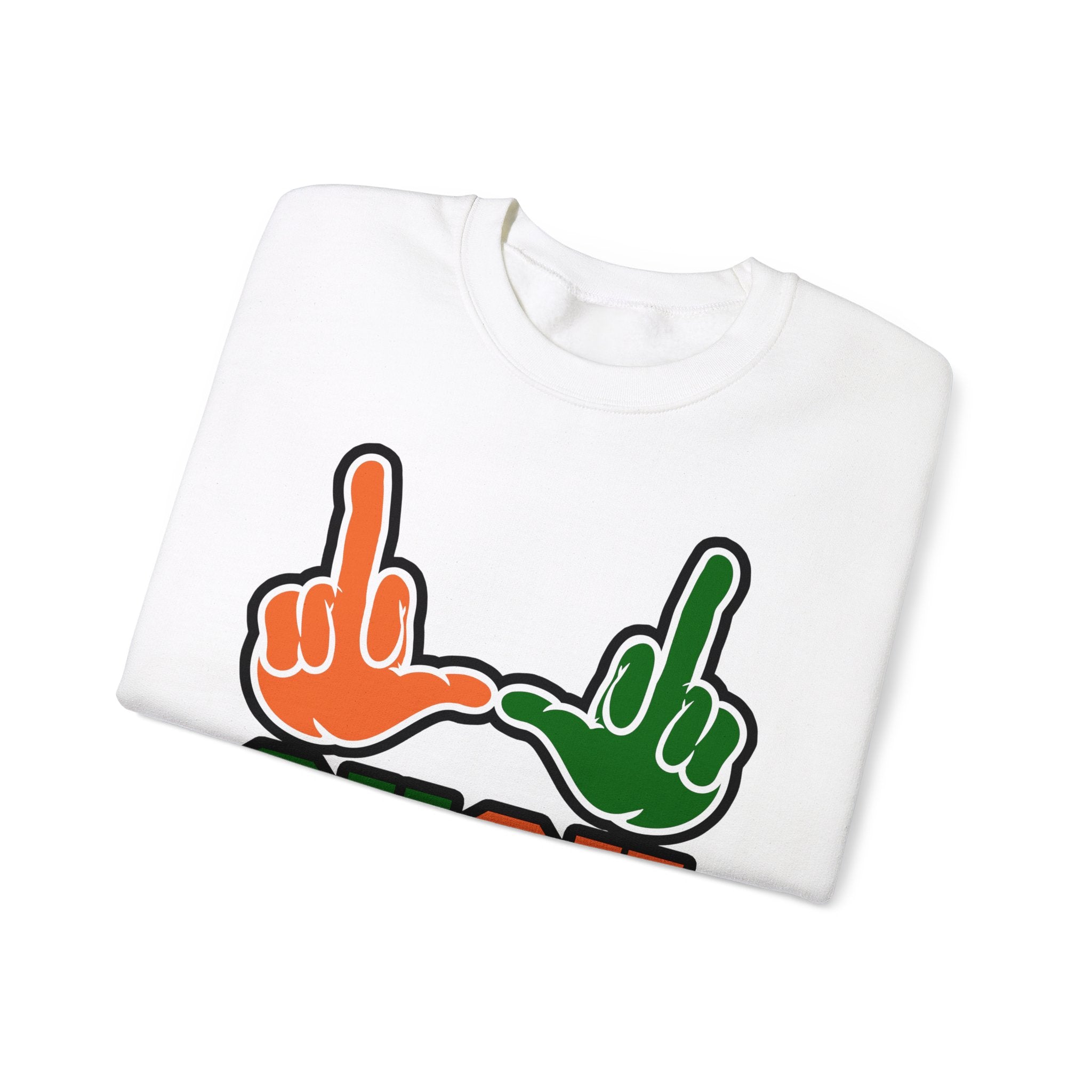 "U Suck“ Orange & Green Design