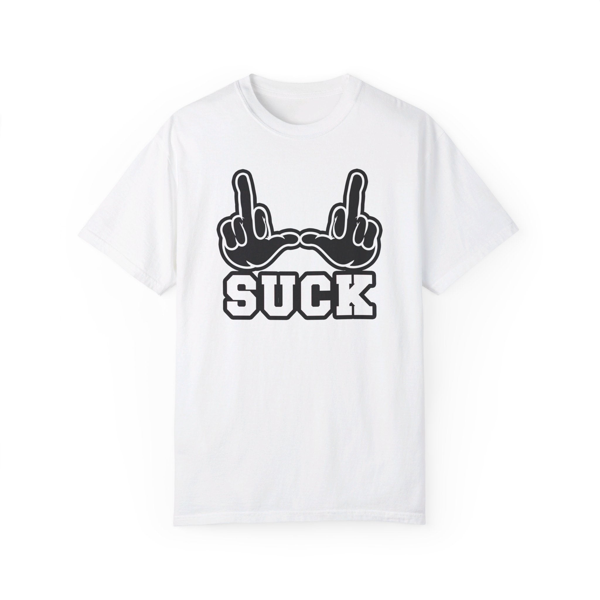 "U Suck” Black & White Design