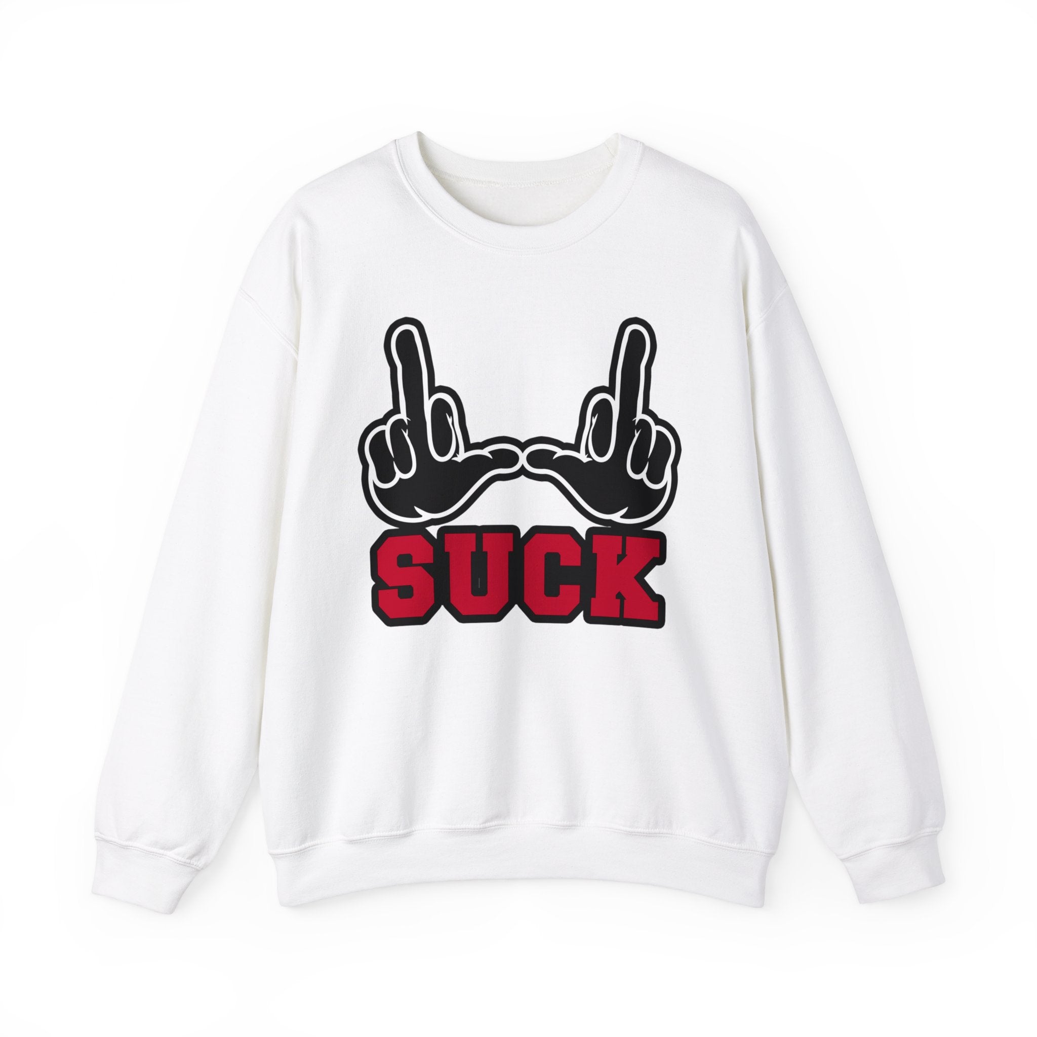 "U Suck" Black & Red Design