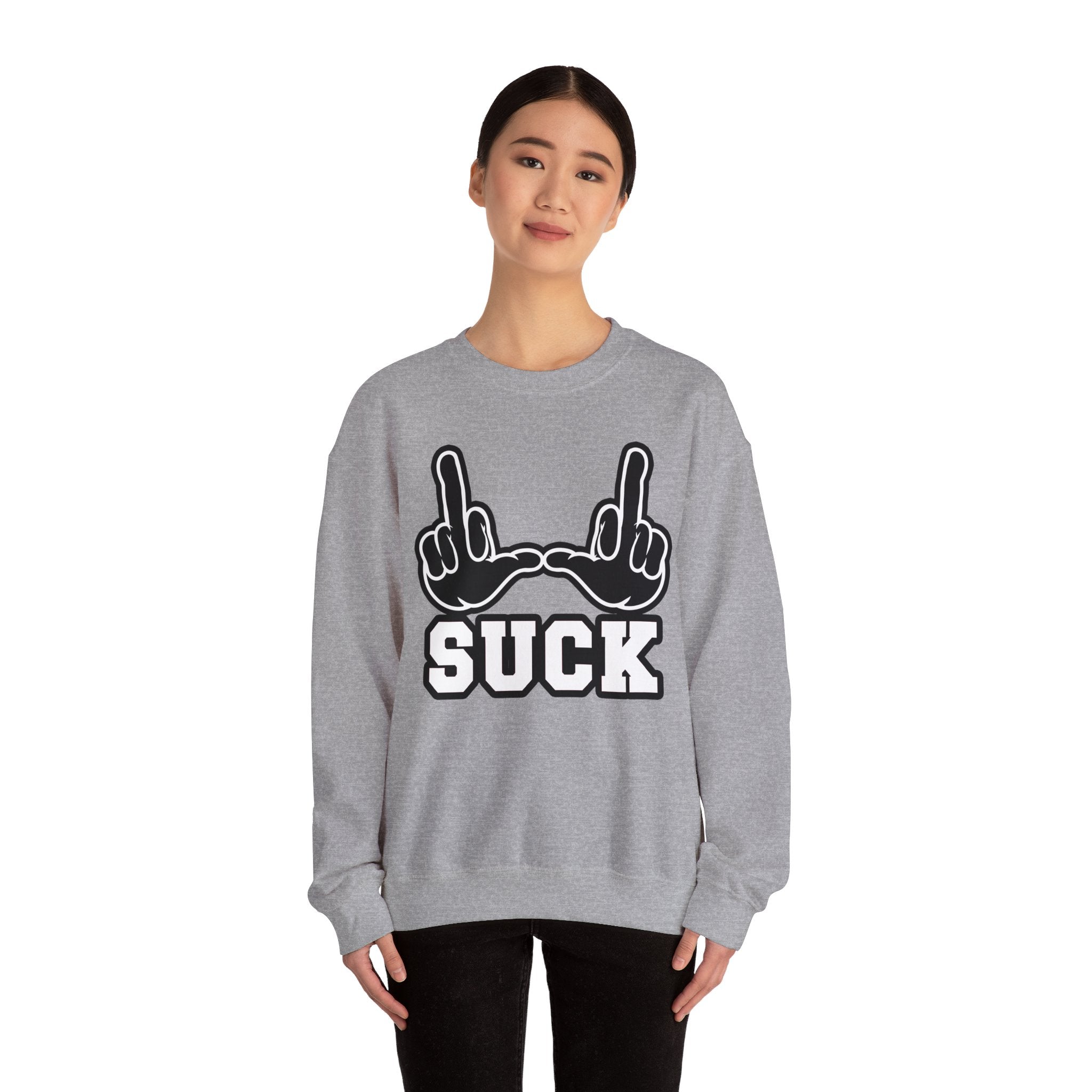 "U Suck” Black & White Design