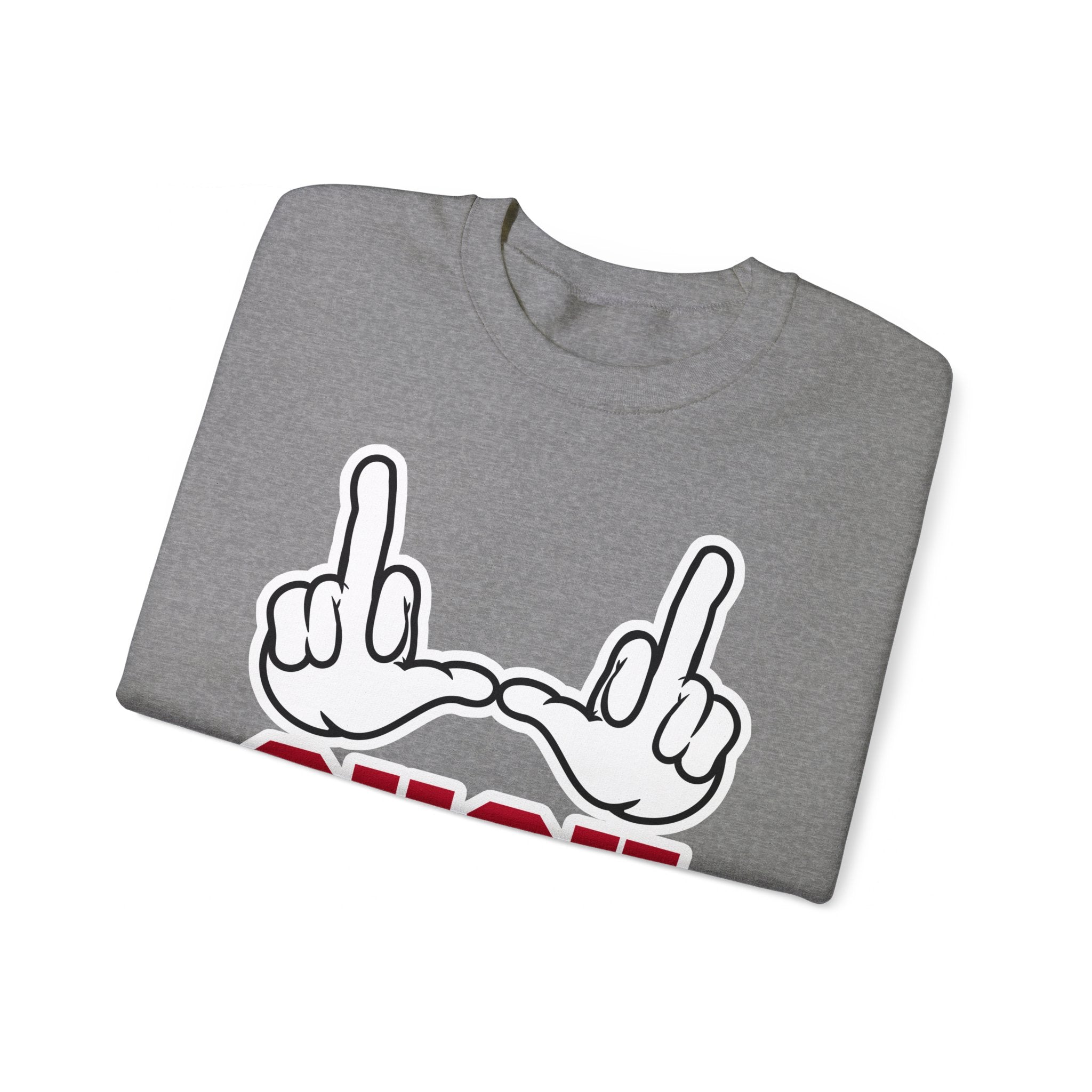 "U Suck” White & Red Design