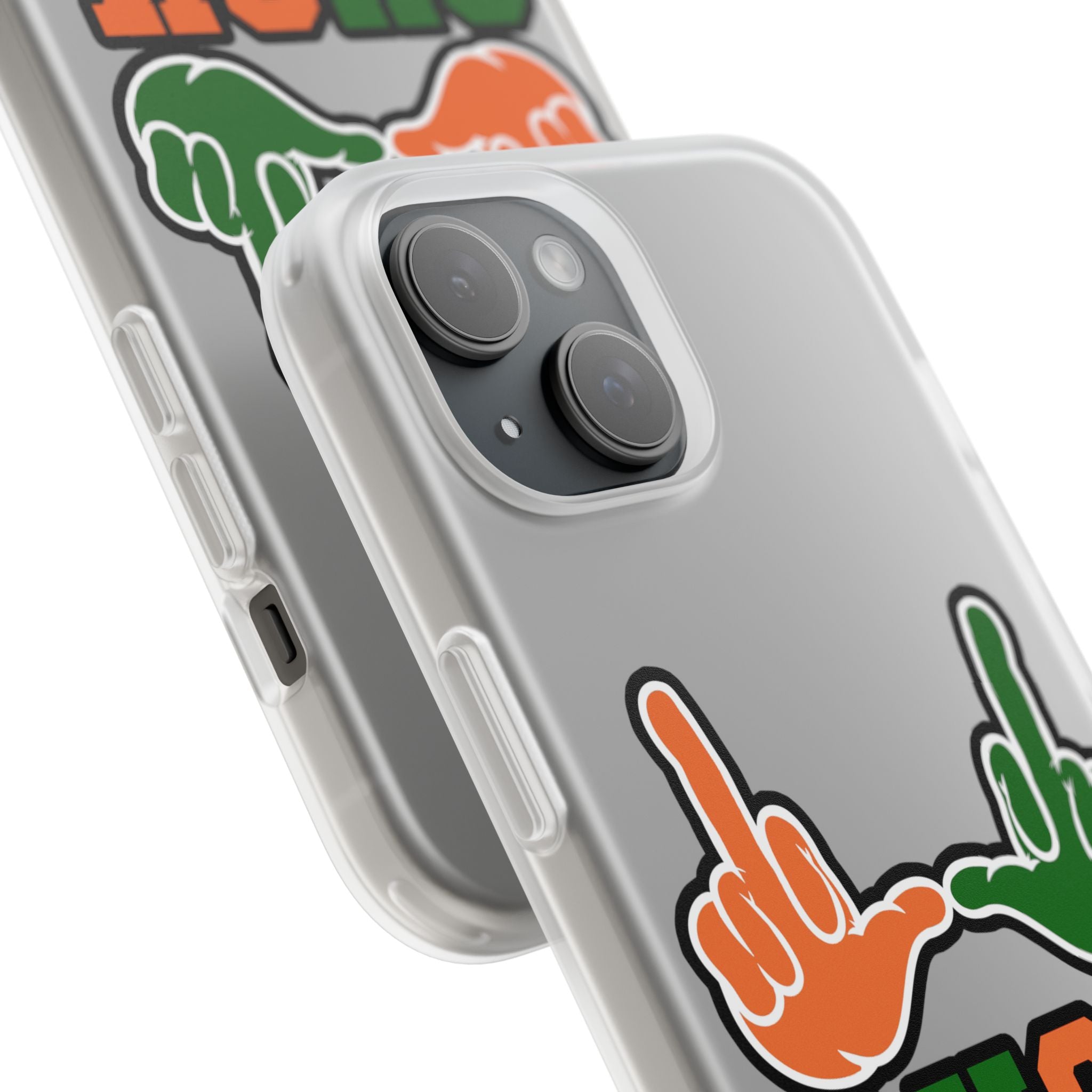 "U Suck“ Orange & Green Design Flex Case