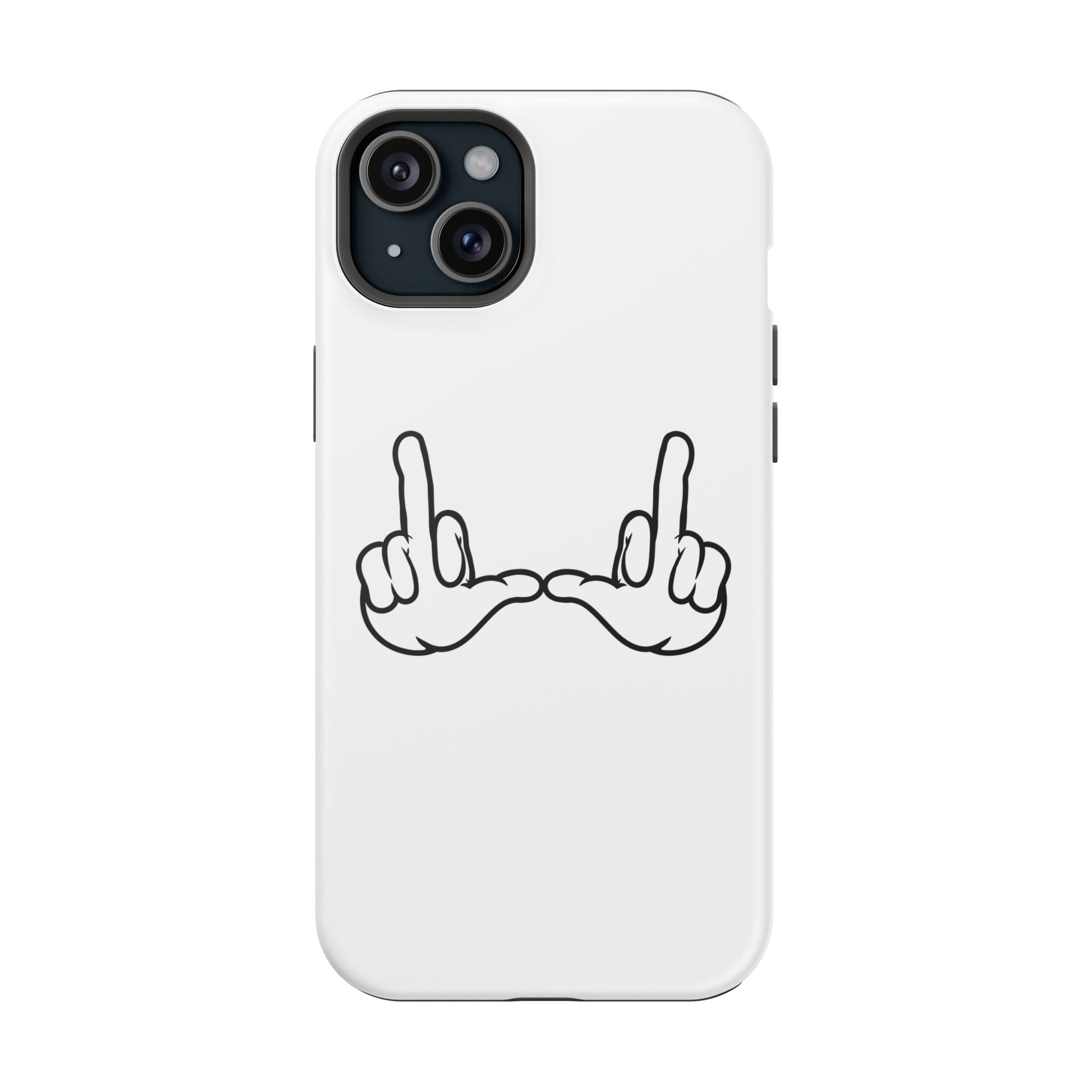 "U" White Hands Magnetic Case