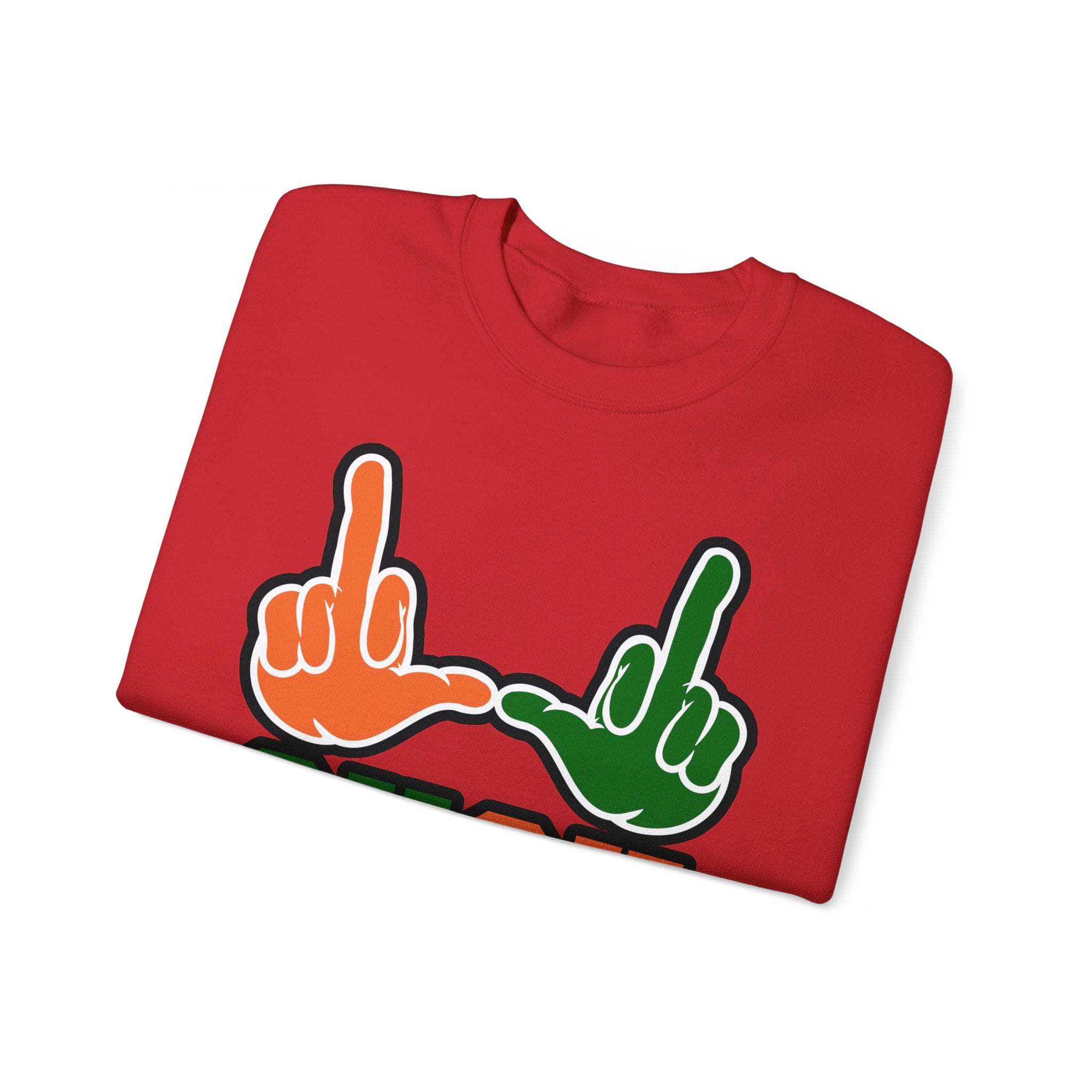 "U Suck“ Orange & Green Design