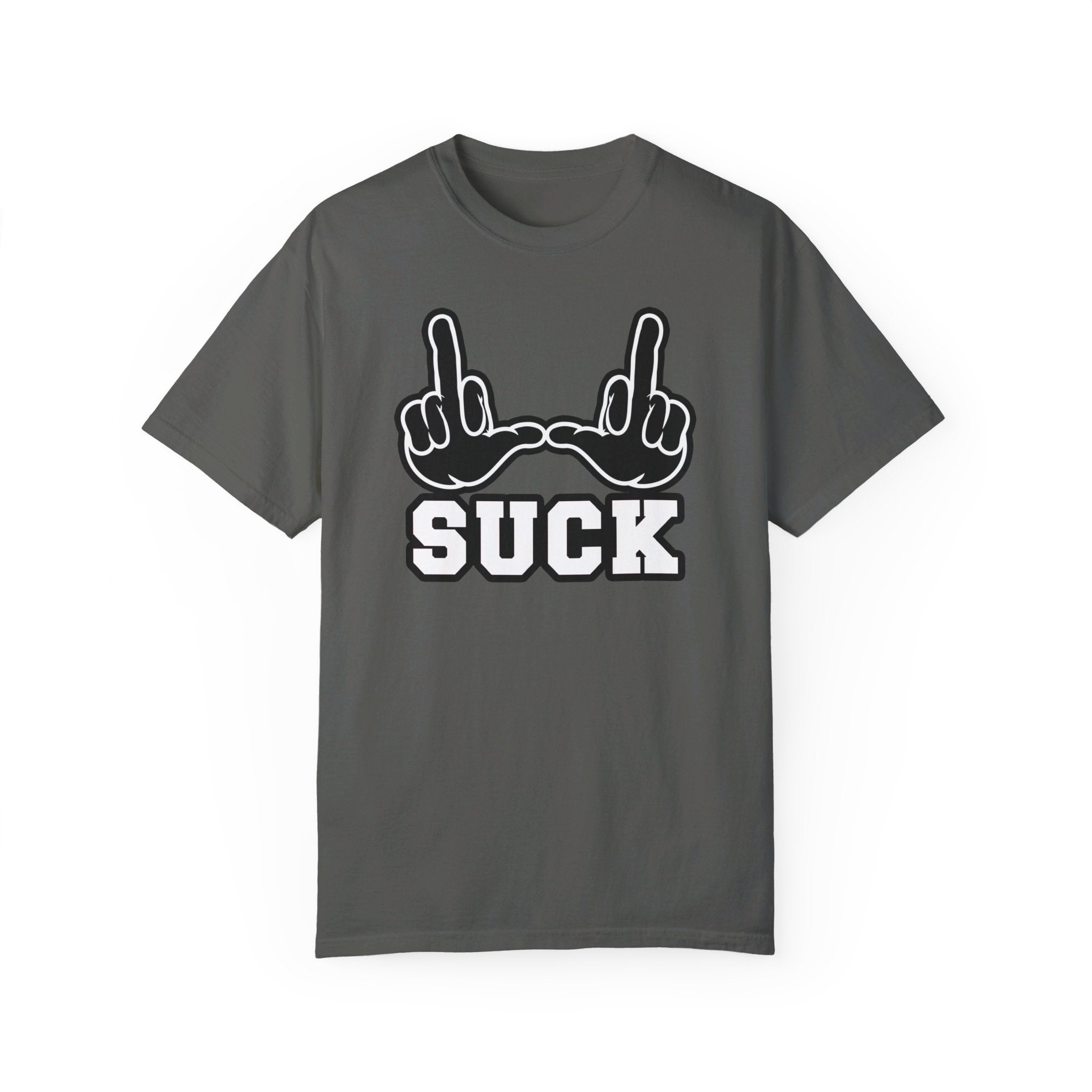 "U Suck” Black & White Design