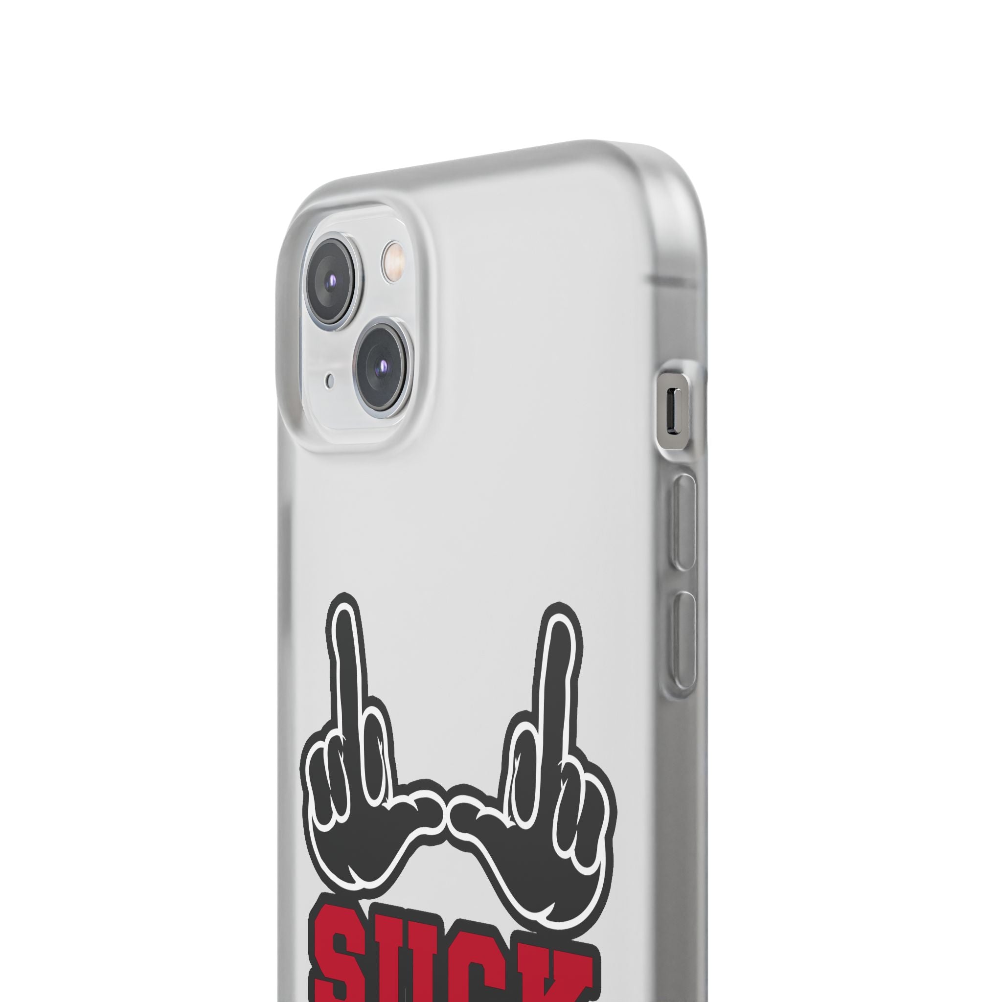 "U Suck" Black & Red Design Flex Case