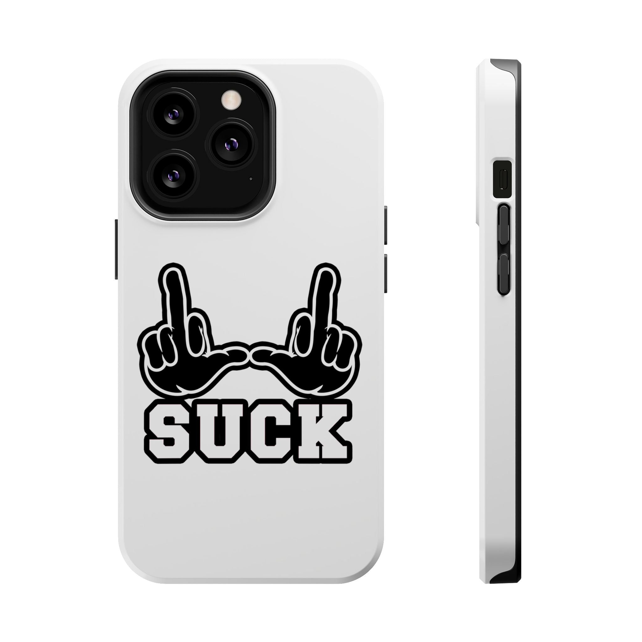 "U Suck” Black & White Design