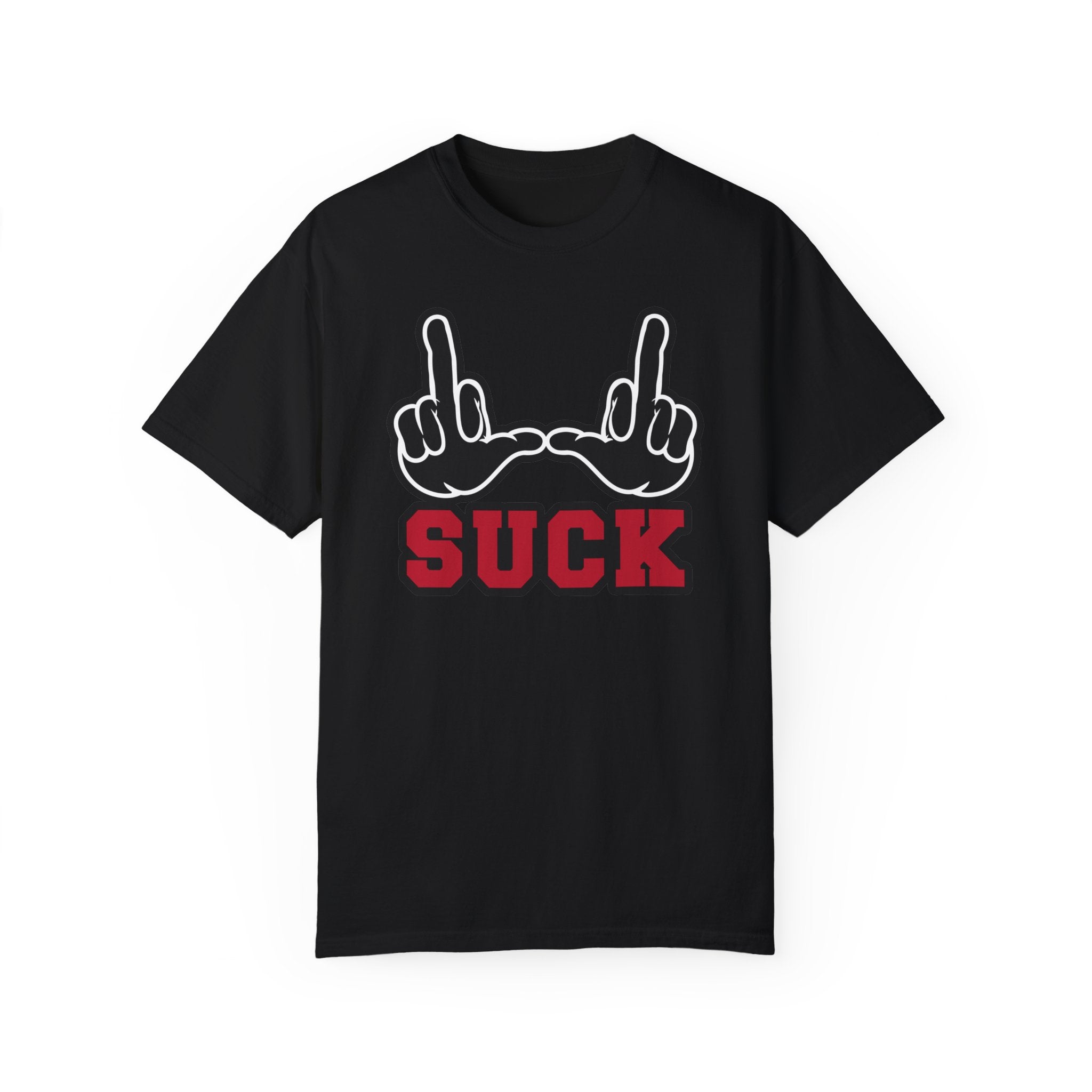 "U Suck" Black & Red Design