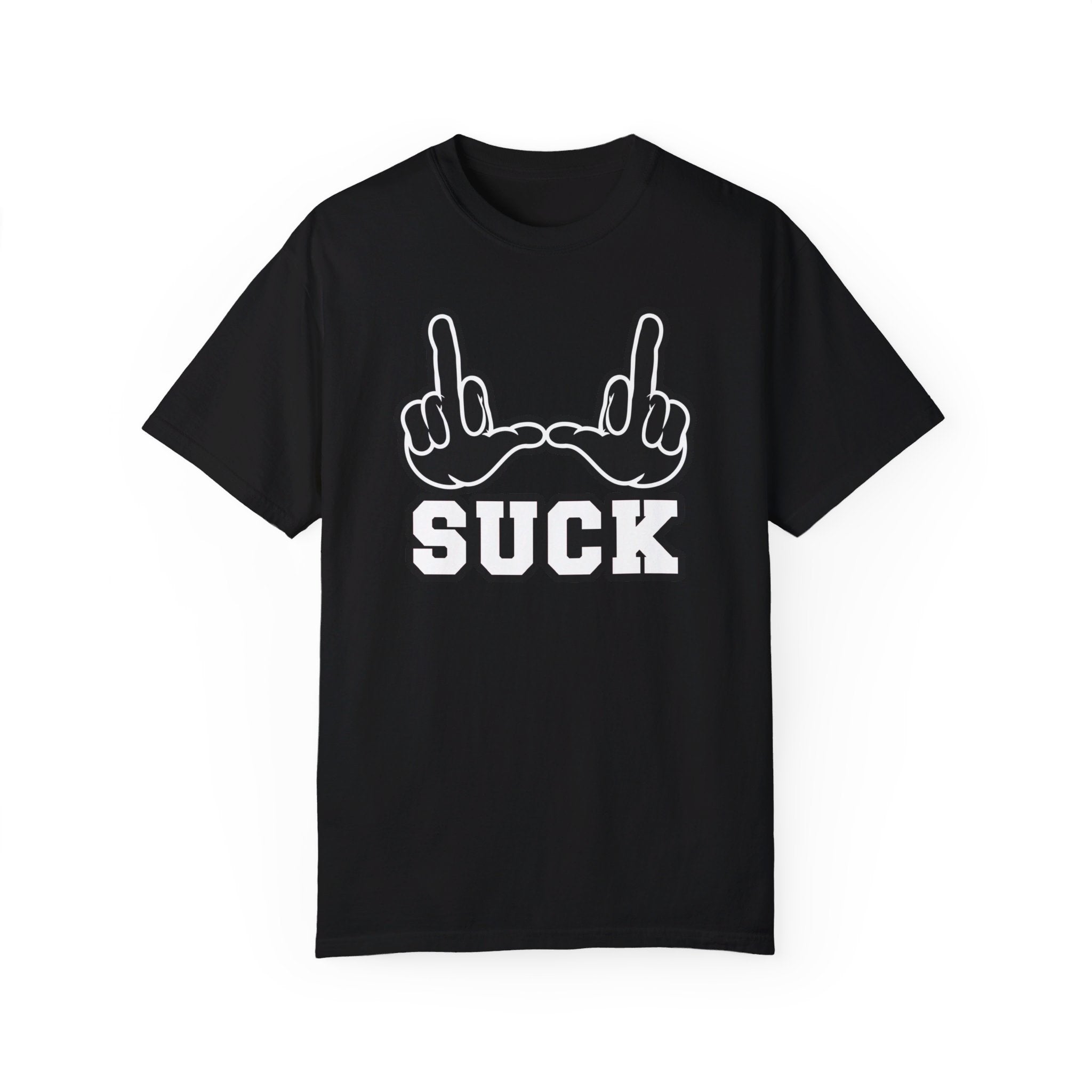 "U Suck” Black & White Design