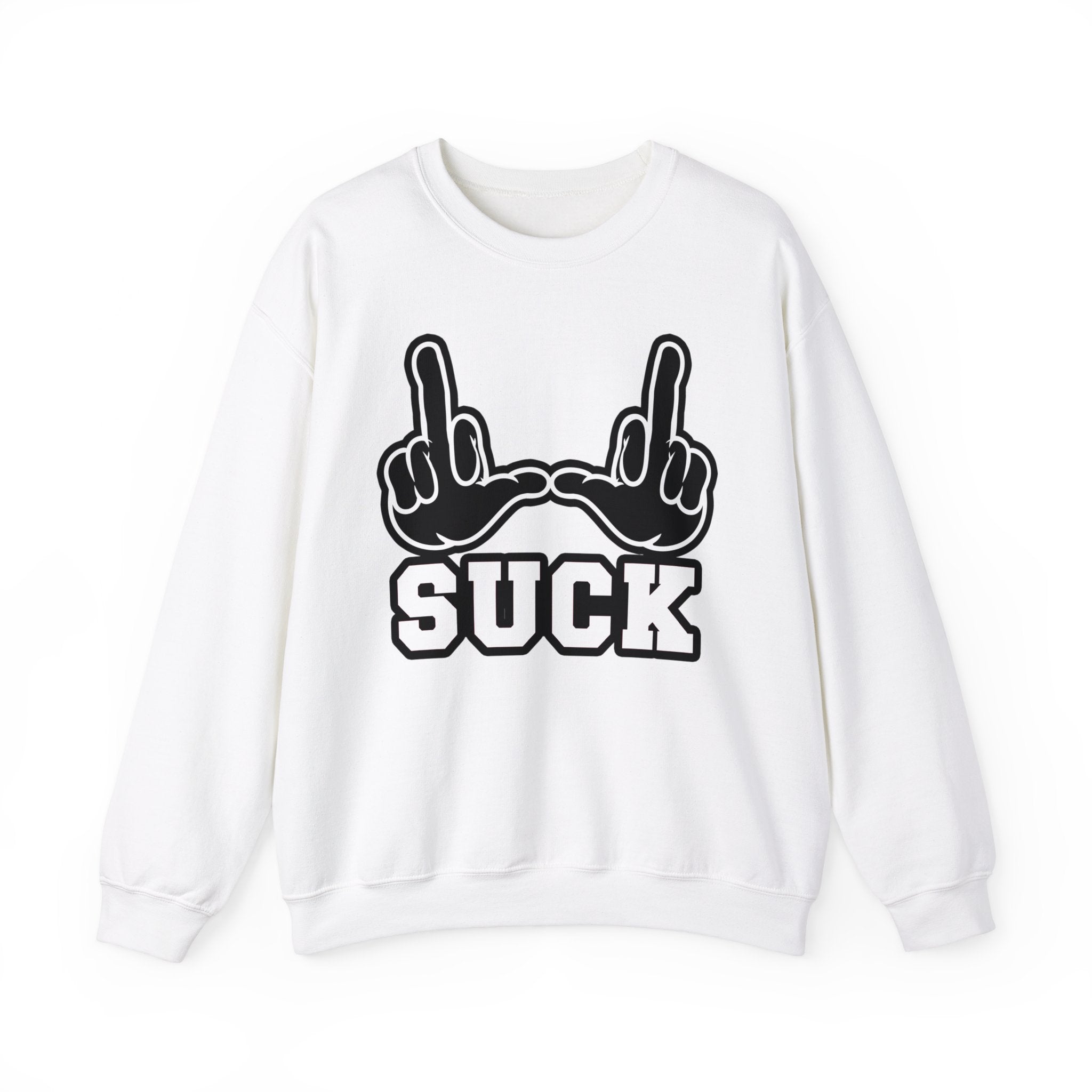 "U Suck” Black & White Design