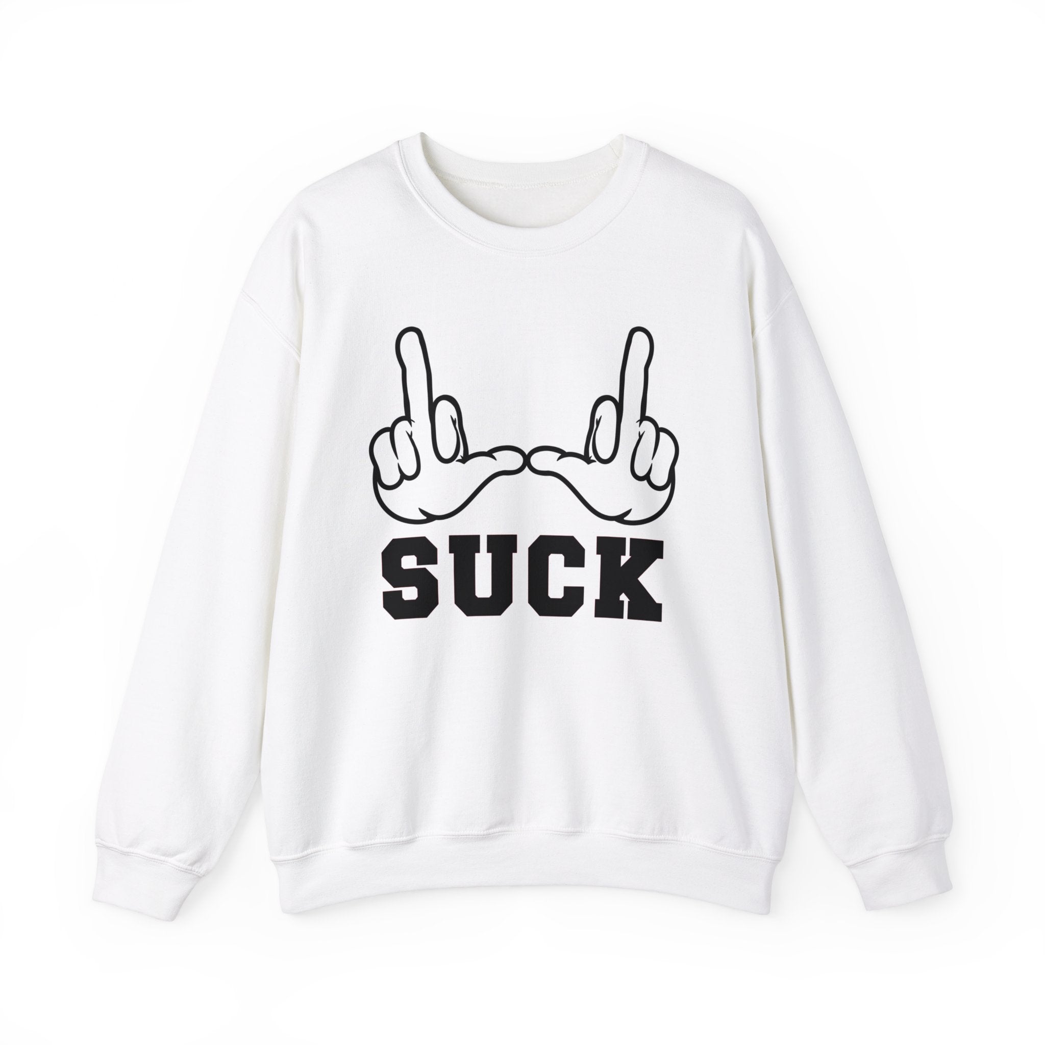 "U Suck” White & Black Design