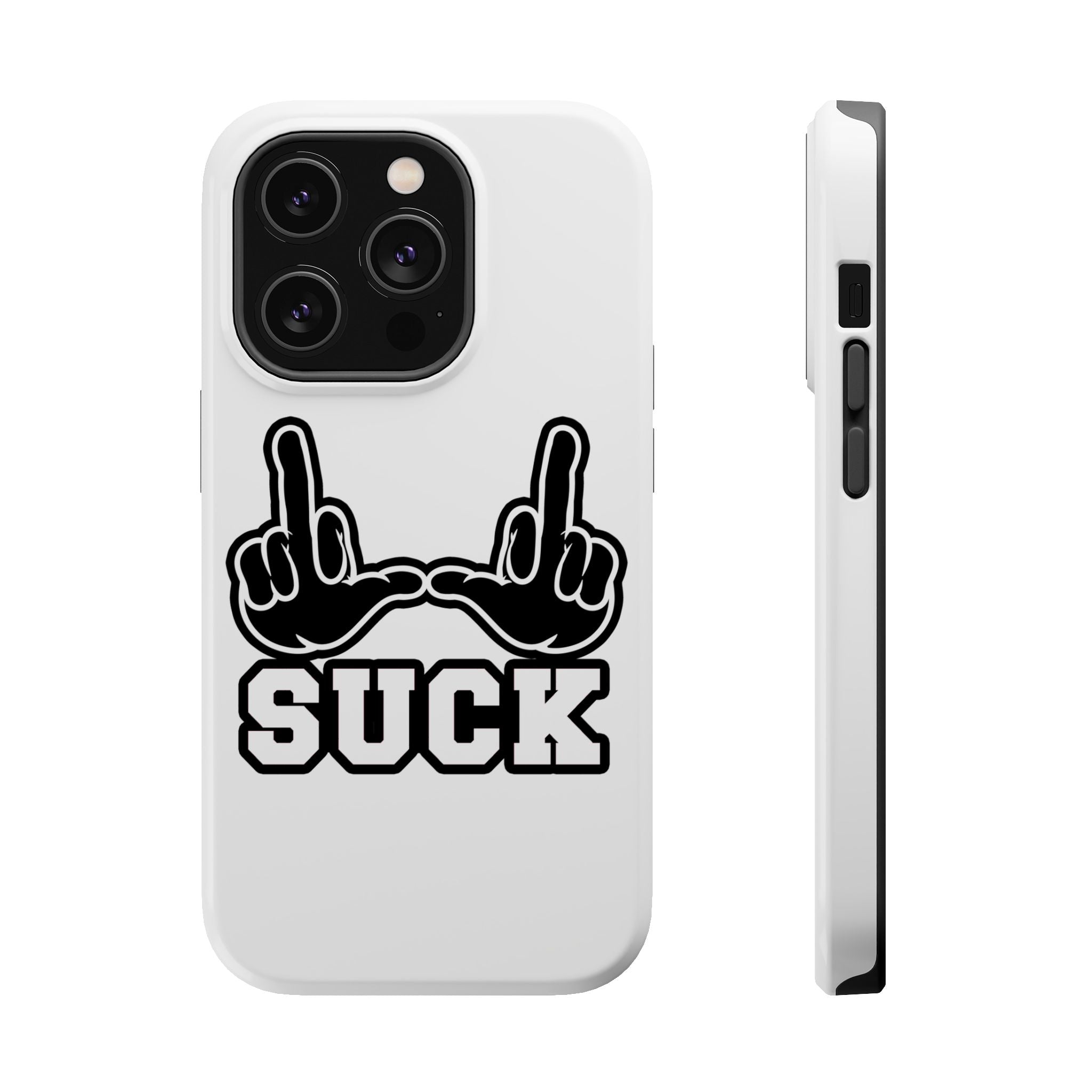 "U Suck” Black & White Design