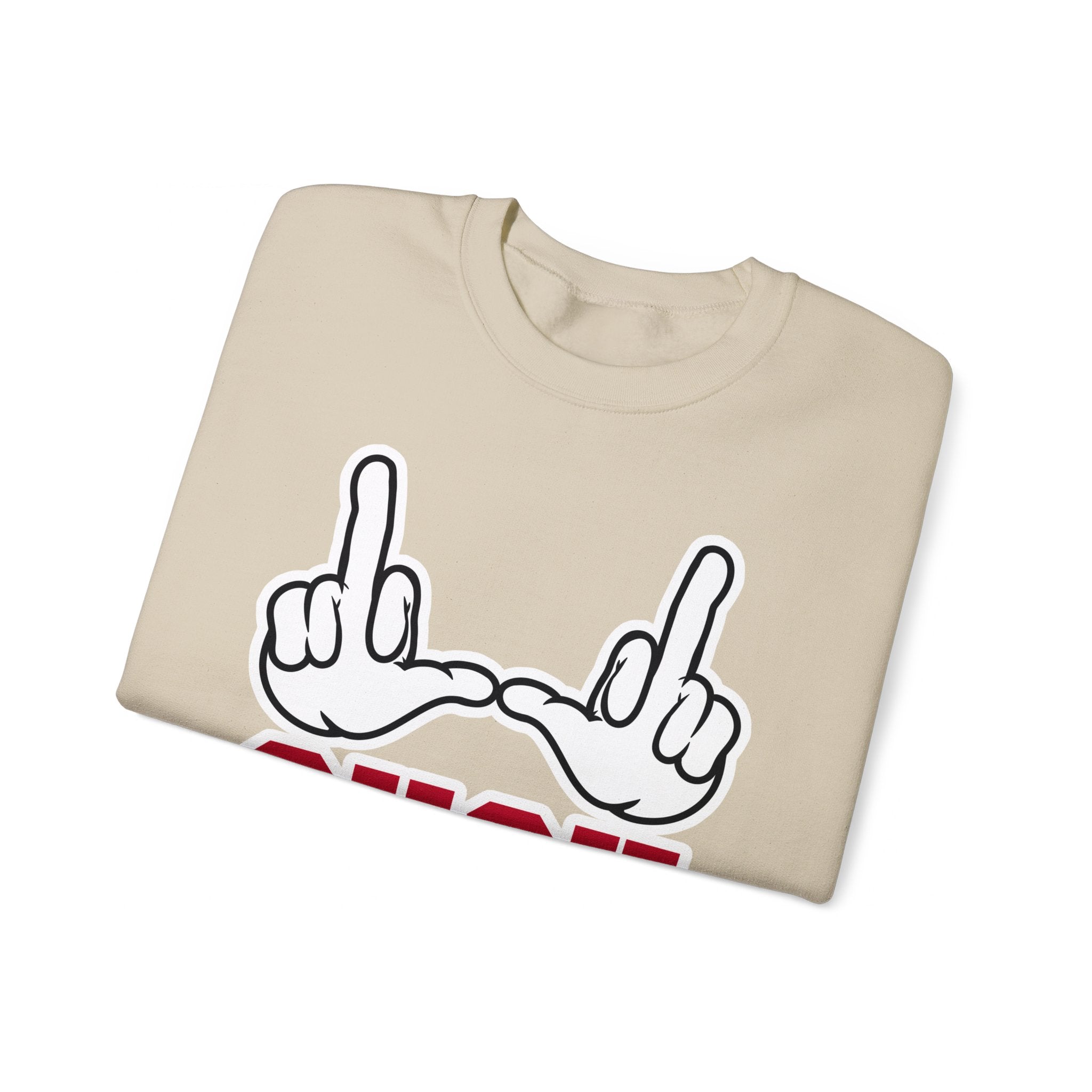 "U Suck” White & Red Design