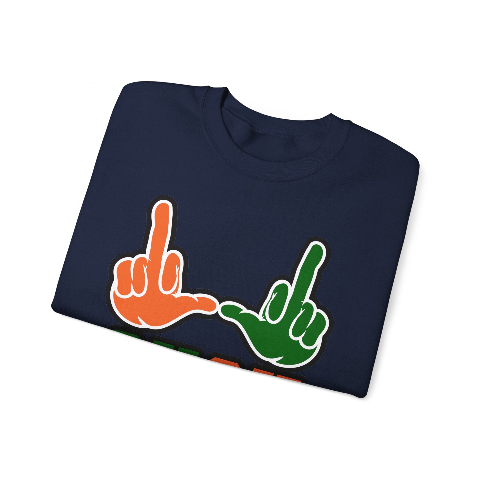 "U Suck“ Orange & Green Design