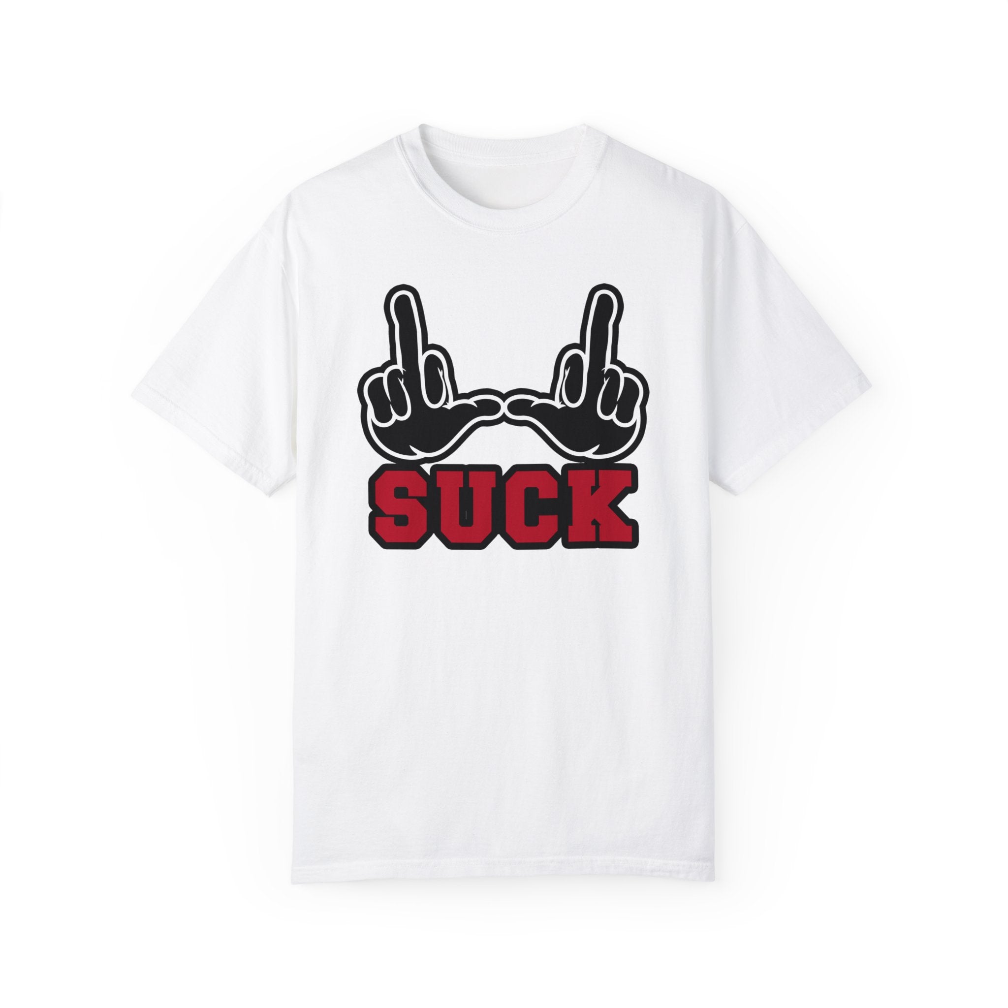 "U Suck" Black & Red Design