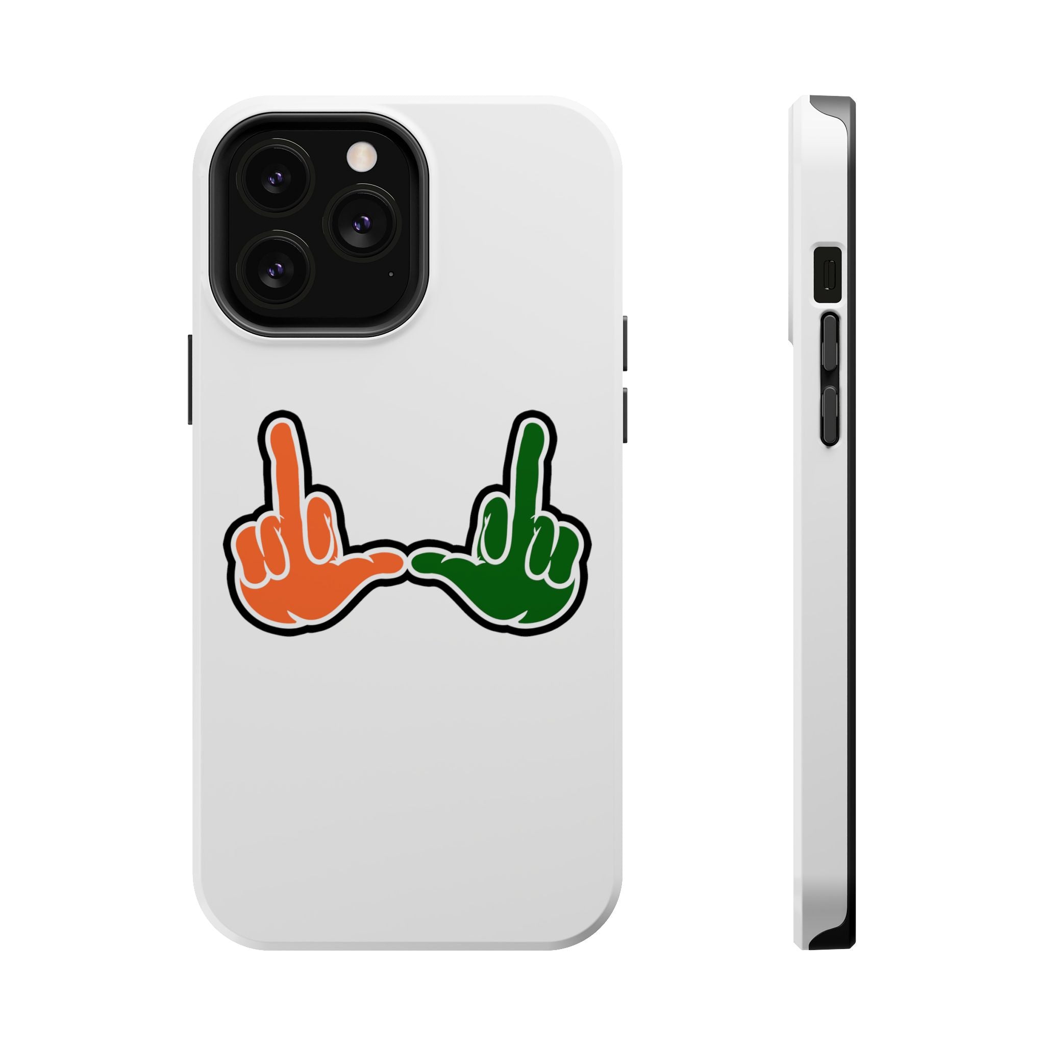 "U" Orange & Green Hands Magnetic Case