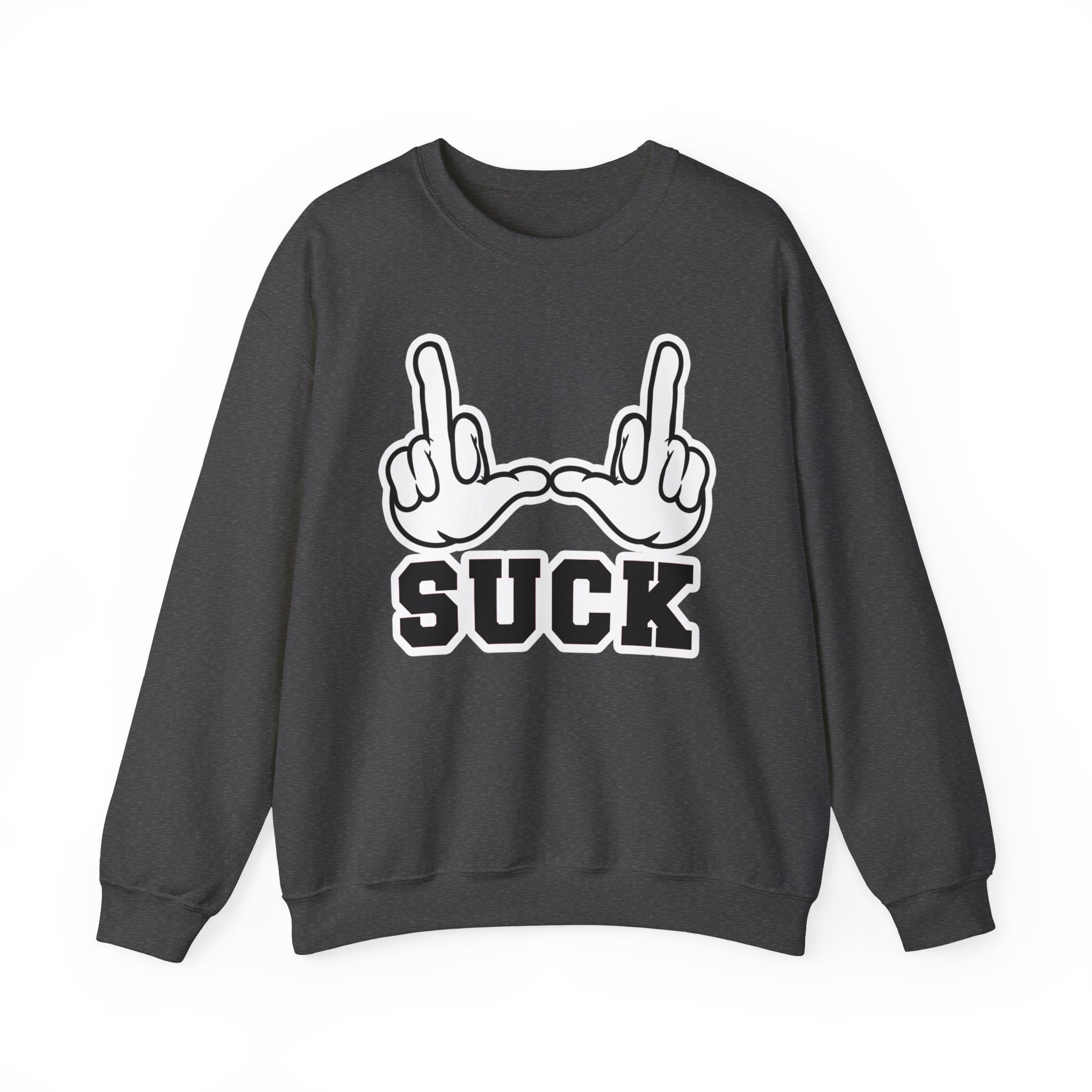 "U Suck” White & Black Design