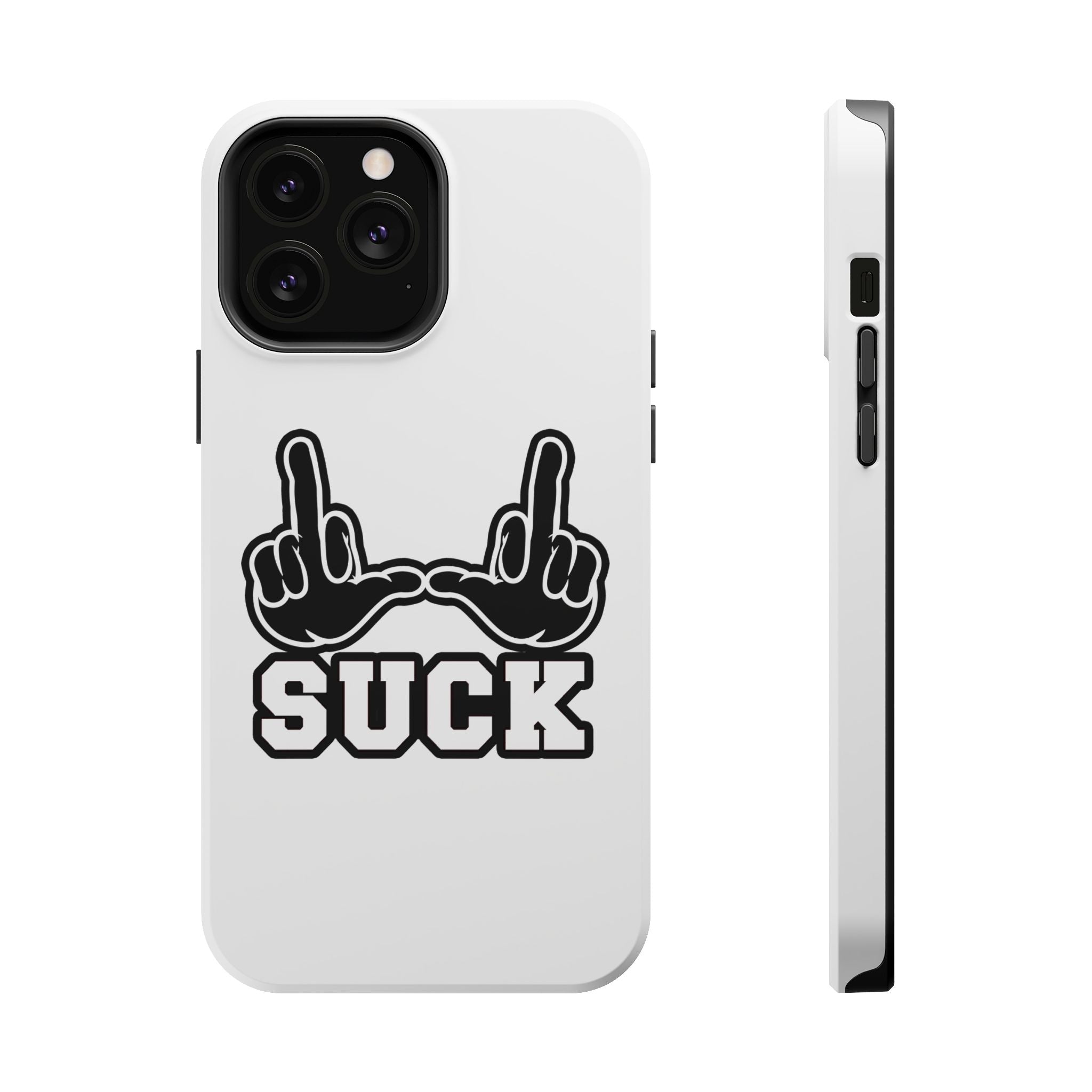 "U Suck” Black & White Design