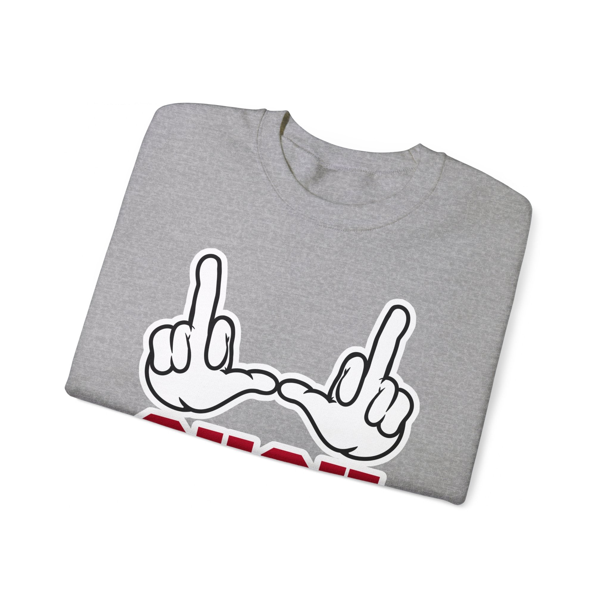 "U Suck” White & Red Design