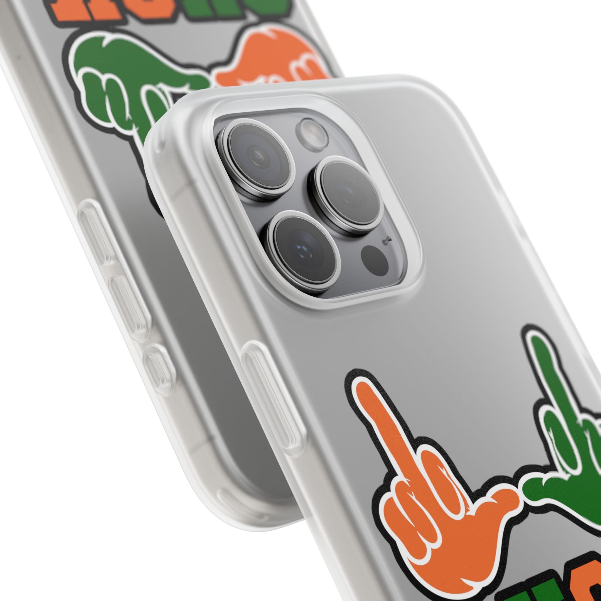 "U Suck“ Orange & Green Design Flex Case