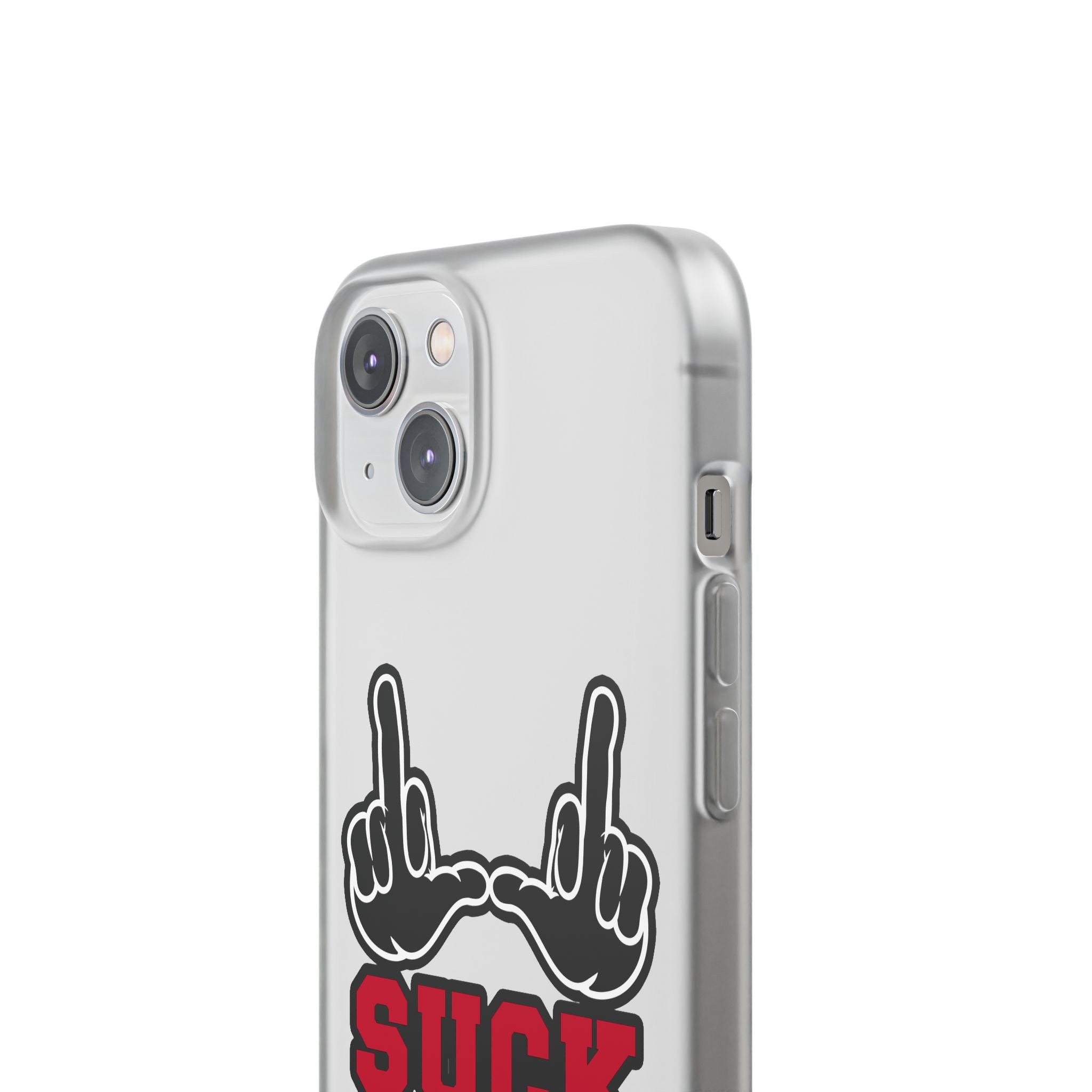 "U Suck" Black & Red Design Flex Case