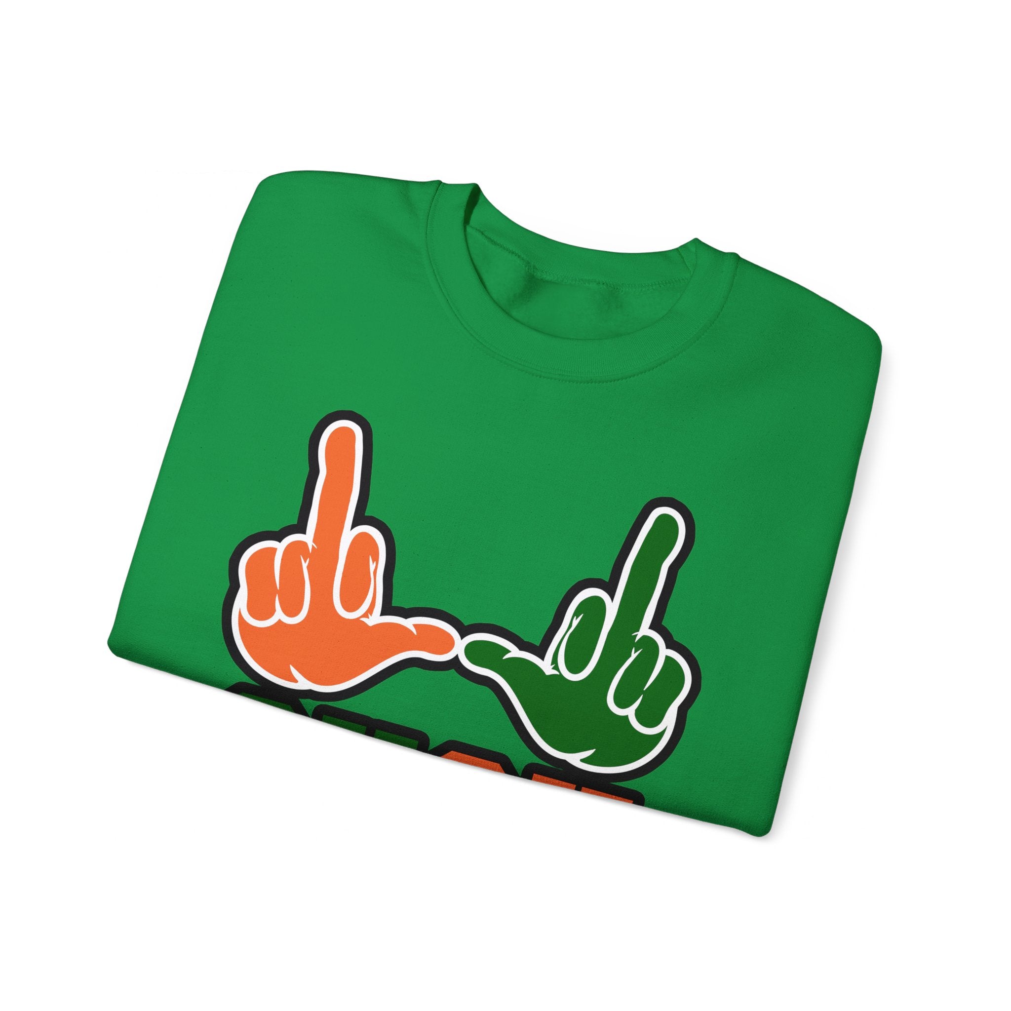 "U Suck“ Orange & Green Design