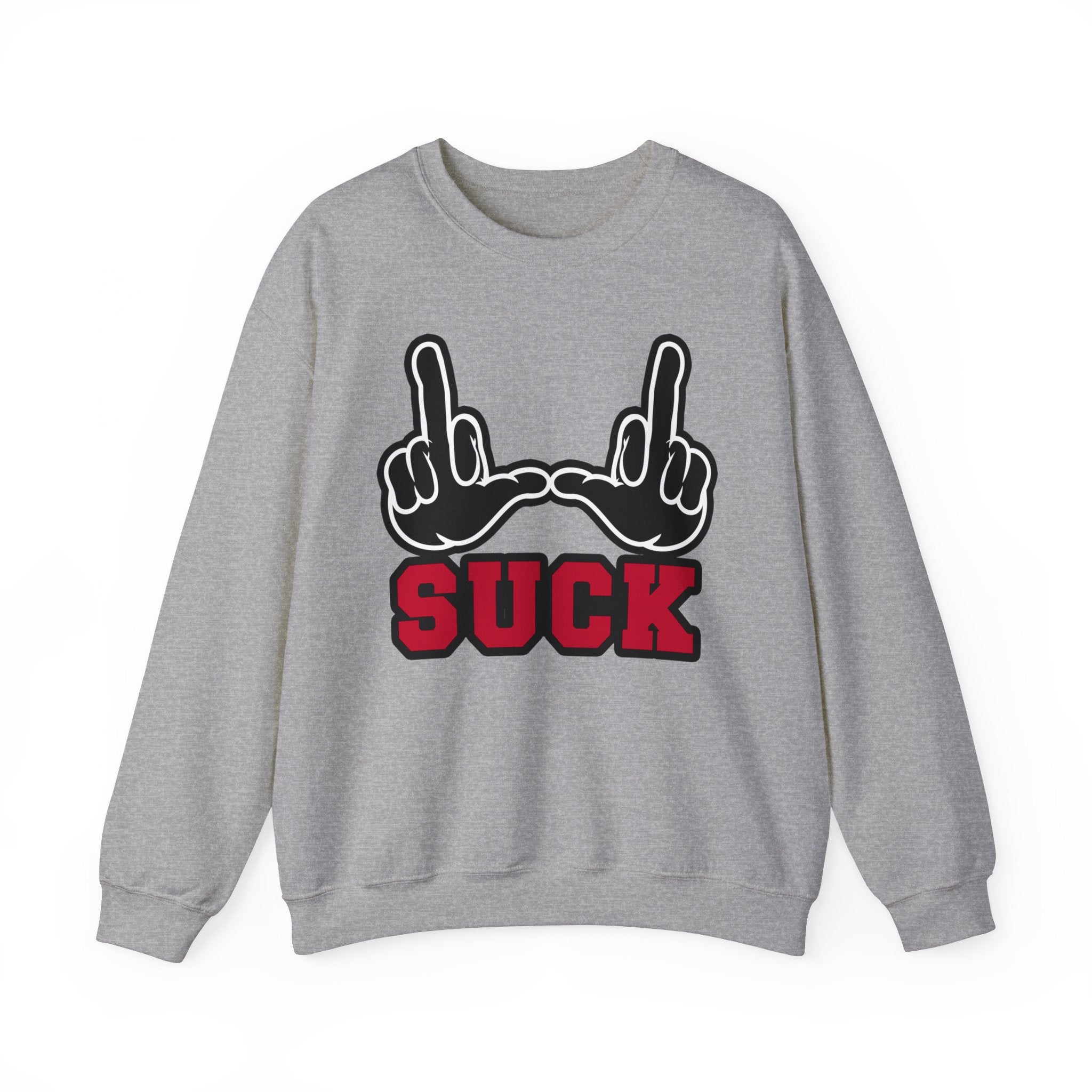 "U Suck" Black & Red Design